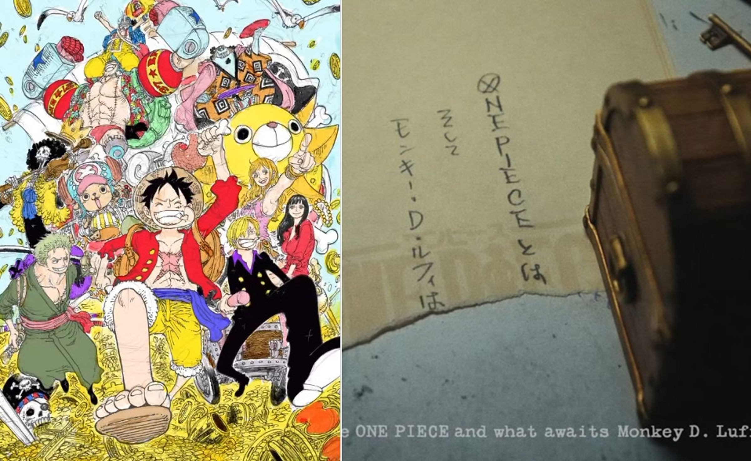 尾田親筆揭曉ONE PIECE真相,將手稿與魯夫身世謎團封存沉入深海。(翻攝X@Eiichiro_Staff)