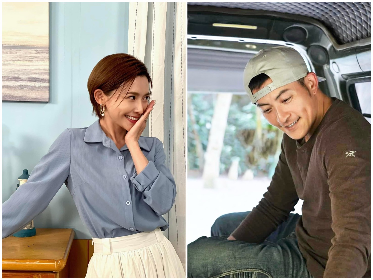 吳婉君和趙駿亞被拍到深夜一同返家。（翻攝自臉書）