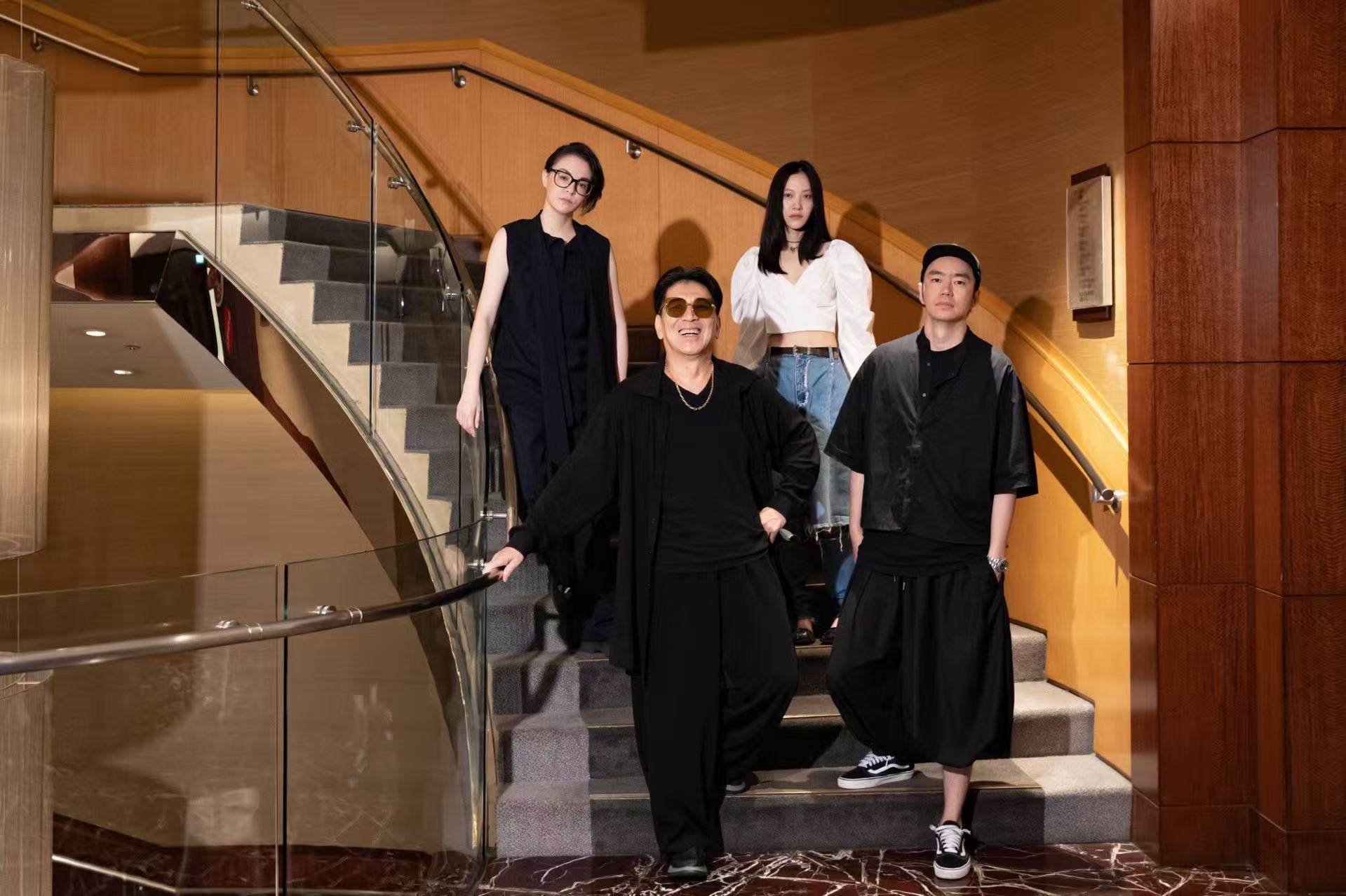 誤殺3》導演甘劍宇與演員周楚濋來台灣參加兩岸電影展,2位台灣演員高捷及張榕容加入受訪。(兩岸電影展提供)