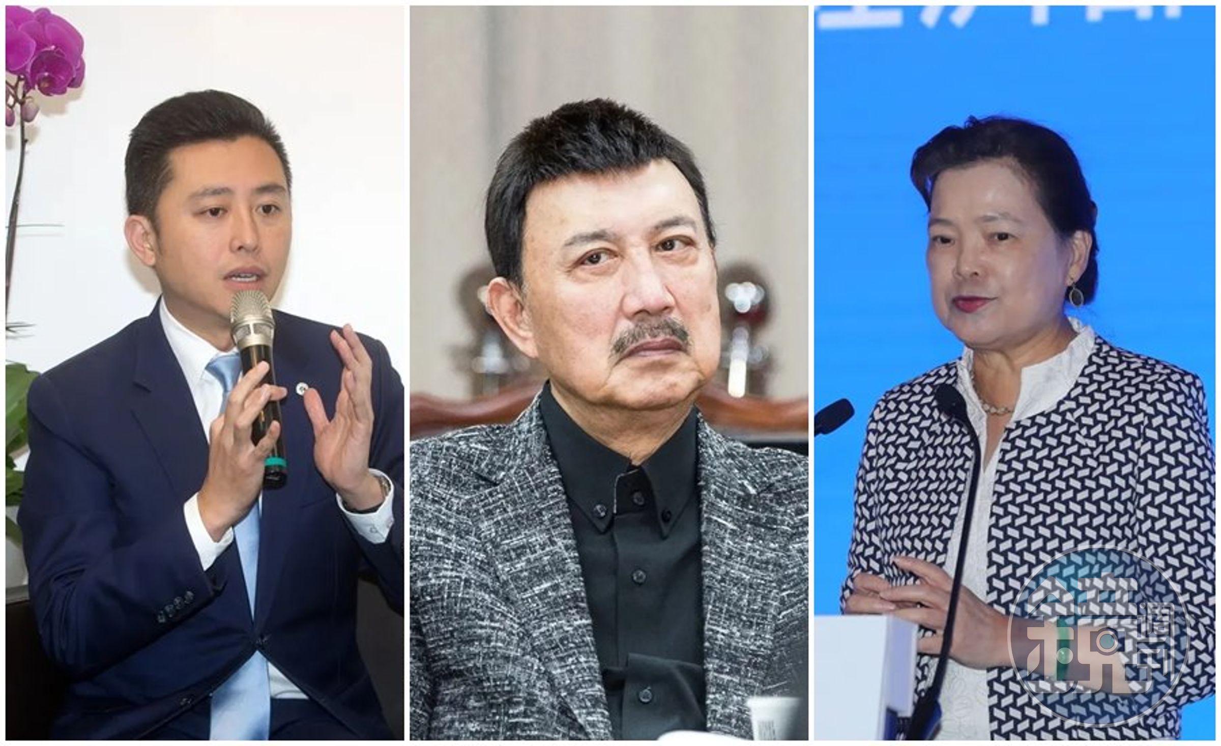 中共傳邀藝人組黨,余天(中)、林智堅(左)被考慮擔任黨主席,副主席人選有王美花(右)。(本刊資料照)