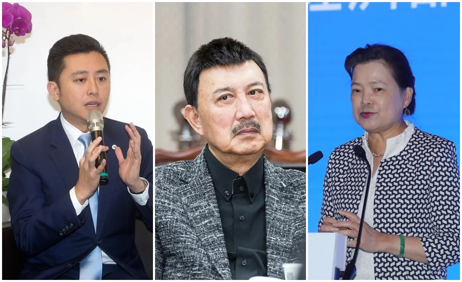 中共傳邀藝人組黨,余天(中)、林智堅(左)被考慮擔任黨主席,副主席人選有王美花(右)。(本刊資料照)