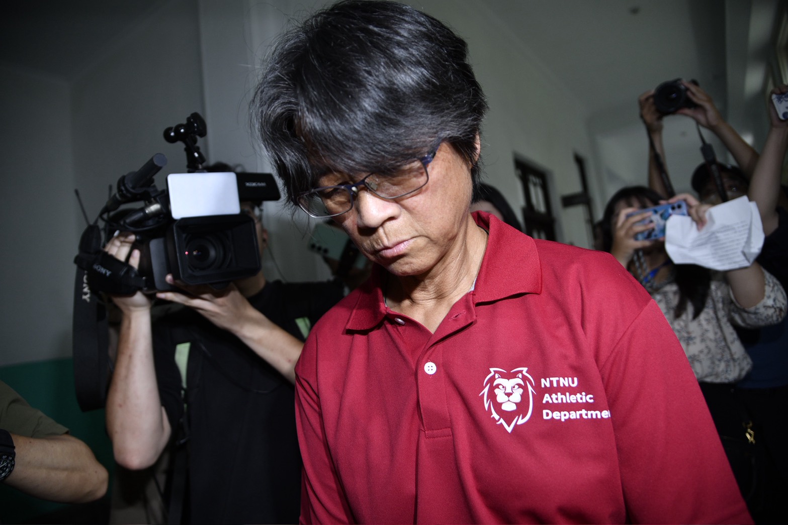 台師大女子足球隊教練周台英疑涉侵占等案。(鏡報李智為攝)