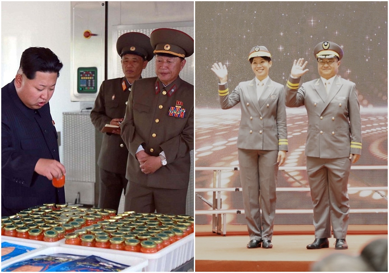 台鐵公司元旦公布特等站長迎賓制服，卻被不少網友揶揄設計有「北韓味」。（翻攝自朝中社／台鐵公司提供）