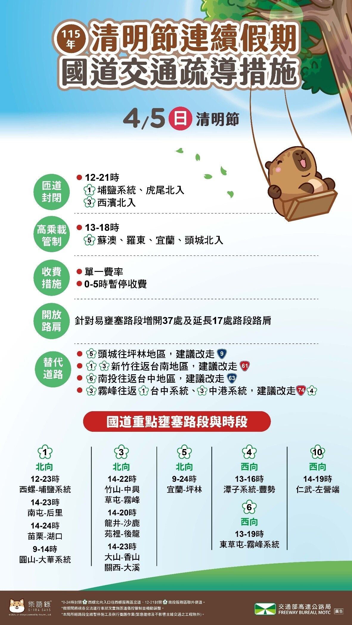 高公局說明交通疏運措施。（交通部提供）