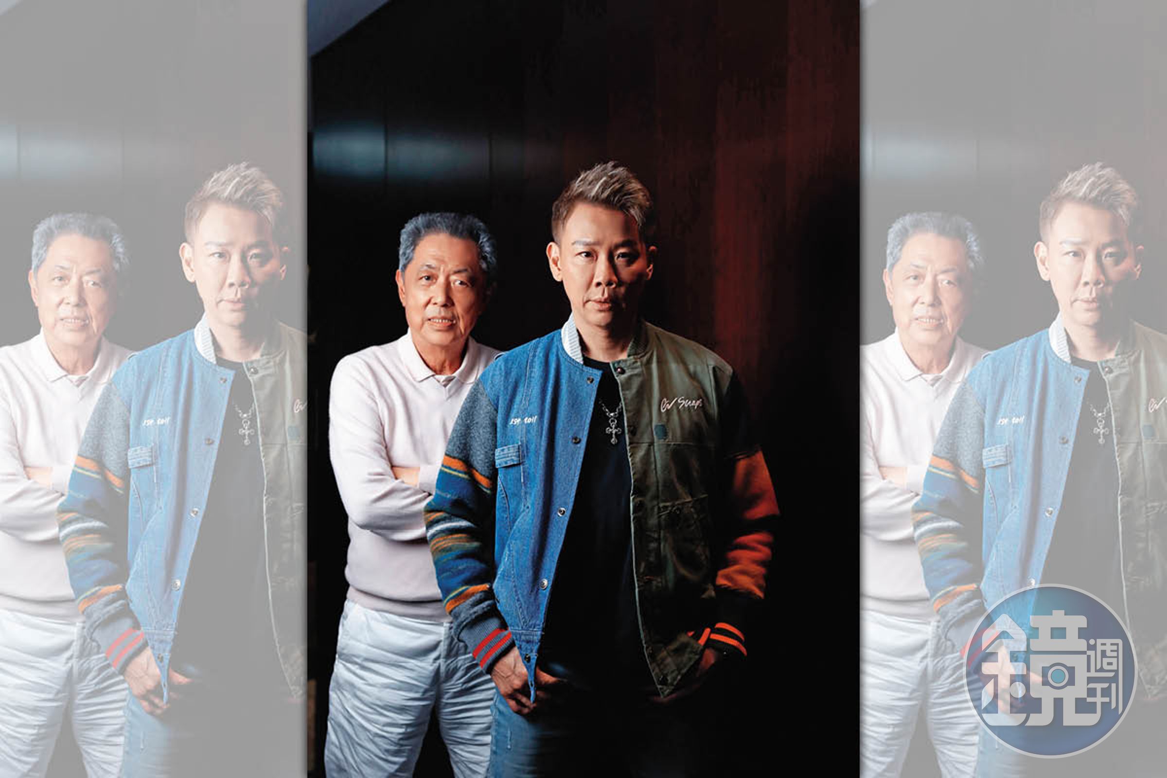 陶喆(右)的音樂感動無數人,但他從沒想過要超越父親;朱延平(左)稱讚陶喆孝順,稱陶大偉生前最會假抱怨真炫耀。