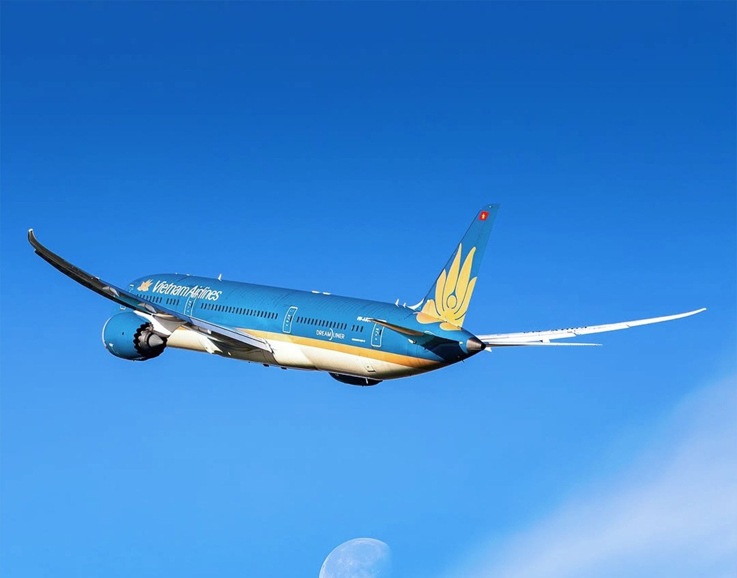越南航空自高雄小港機場飛往越南胡志明市，起飛不久後返航。（翻攝自臉書@Vietnam Airlines）