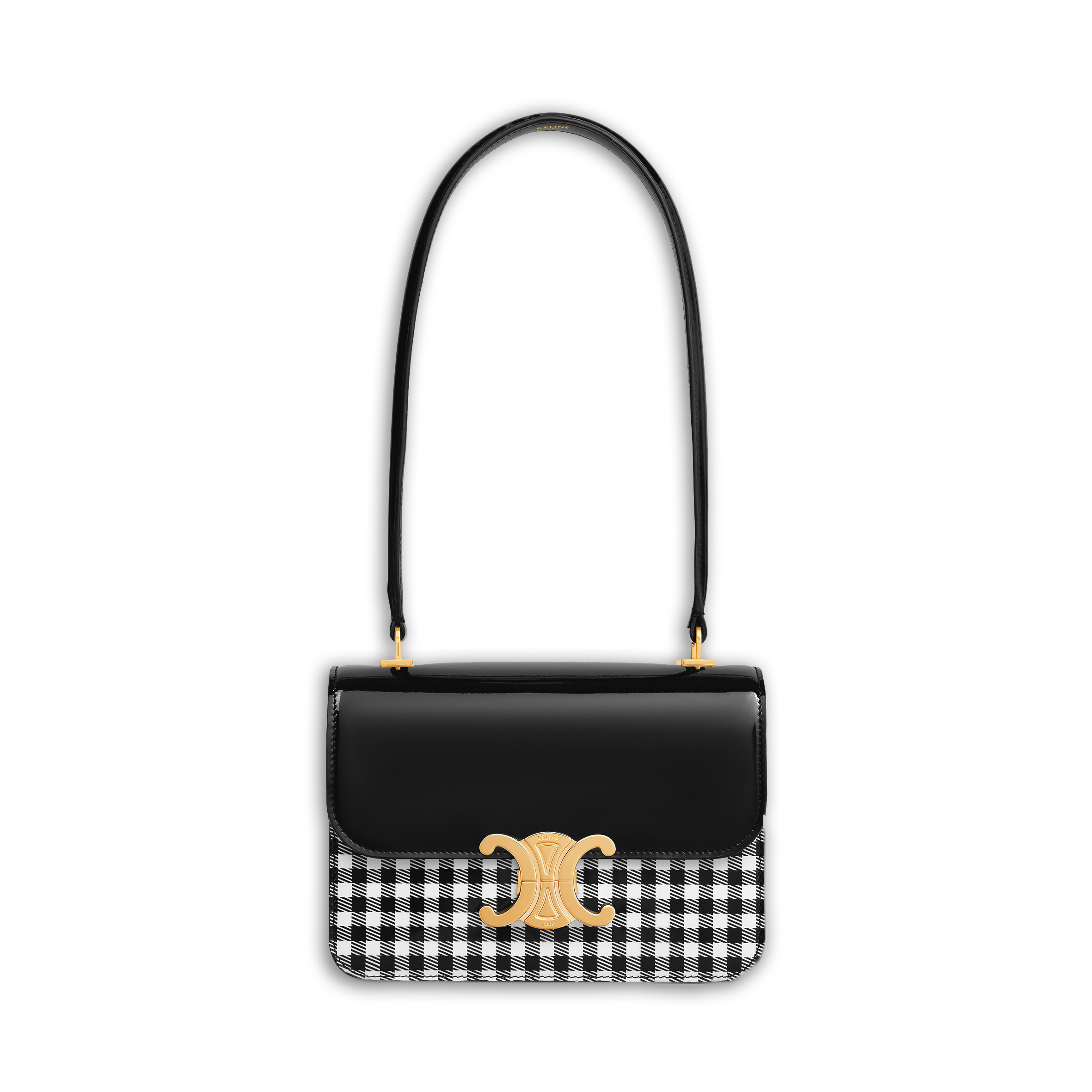 Teen Garance Vicky印花漆面牛皮革手袋 NT$135,000(CELINE BY HEDI SLIMANE提供)