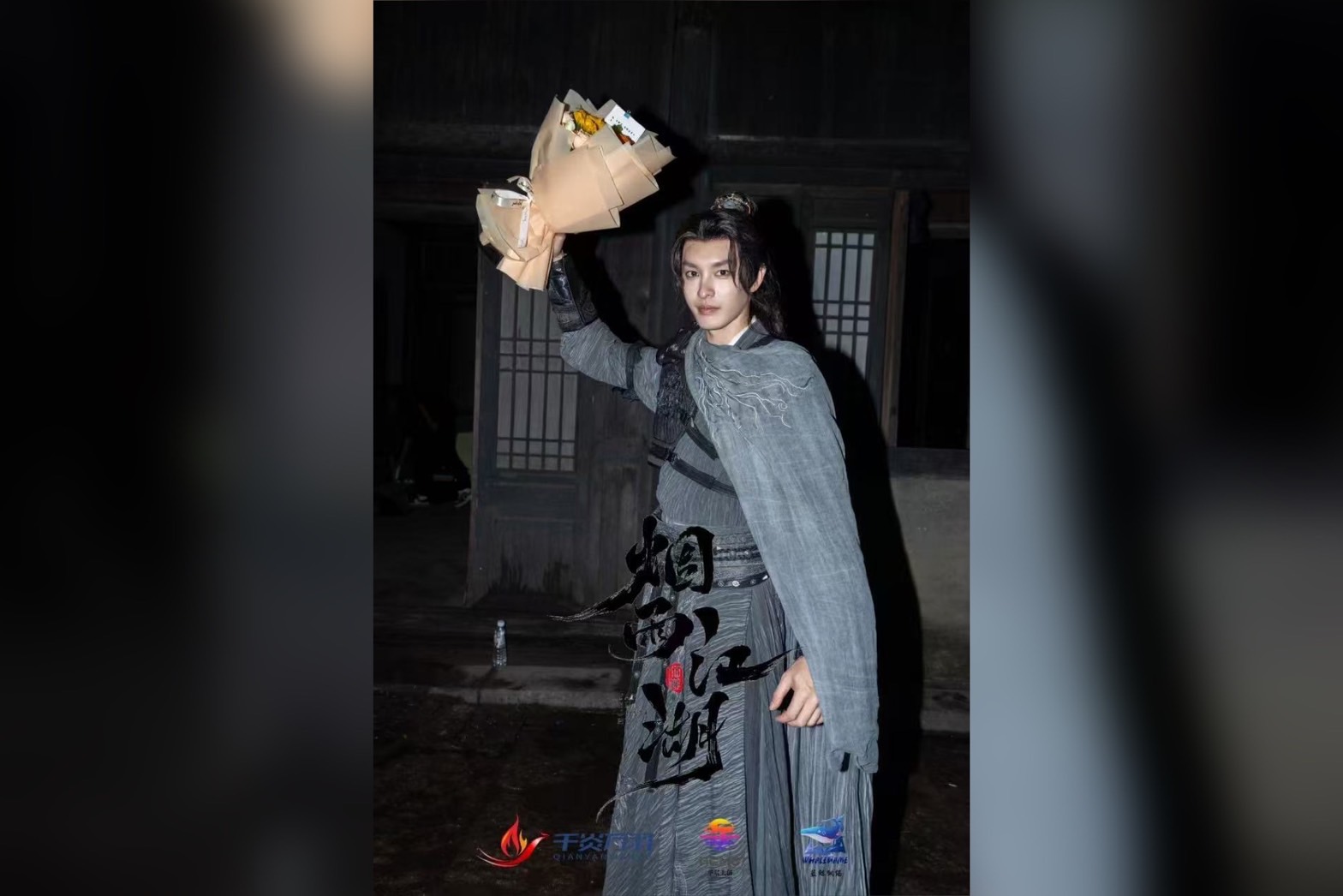 曹佑寧首度拍古裝戲，身材瘦高的他扮起古裝俠士，氣質清冷出塵。（經紀人提供）