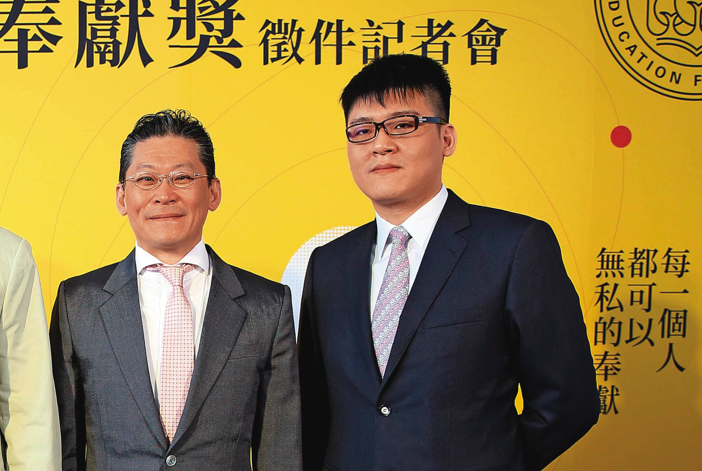 宏泰集團掌門人林鴻南（左）是已故創辦人林堉璘大房三子，他與三房弟弟林鴻森（右）因帝品苑建案，遭法官認定以詐術銷售房屋。