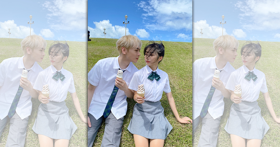 古曜威發行最新單曲《100種想你》,MV女主角邀請了啦啦隊女神「慈妹」攜手演出。(單純夢想文創事業提供)