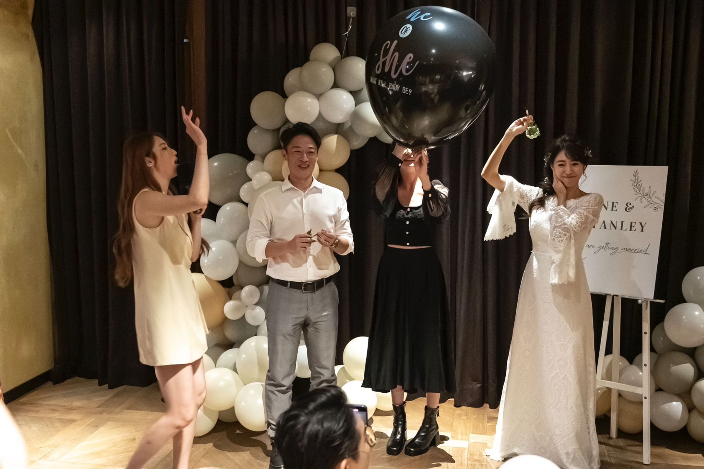 前女團ZERO+成員之一的許蓁蓁昨登記結婚同時揭曉寶寶性別。（方時娛樂提供）