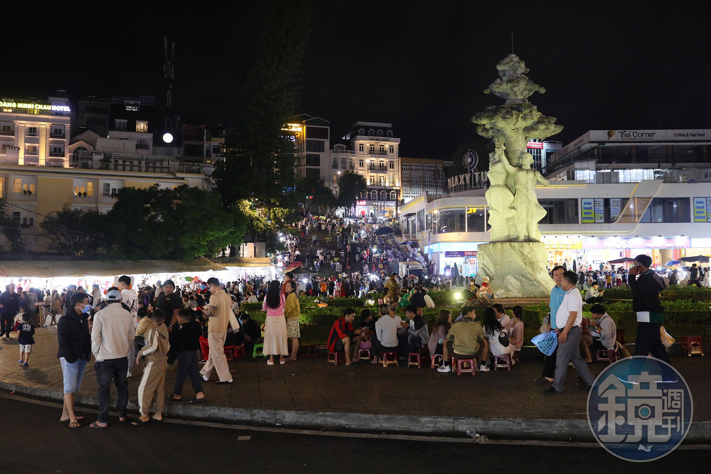 大叻夜市沿著大叻市場往外延伸,每天晚上6點後就變成體驗山城夜生活的最佳去處。