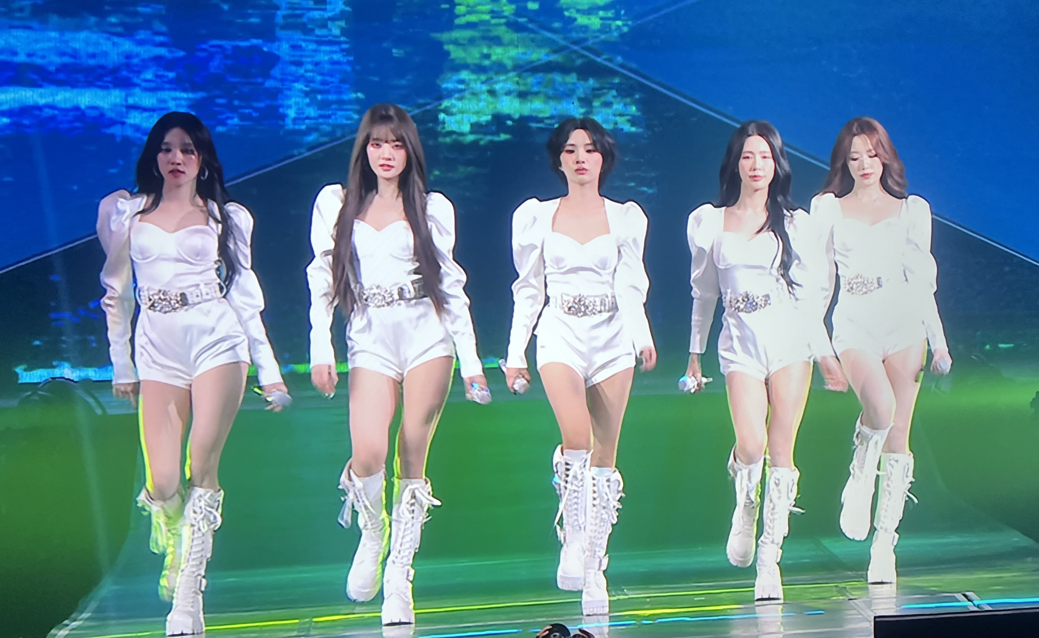 (G)I-DLE週五（4日）在台北小巨蛋帶來第一天公演。（讀者提供）