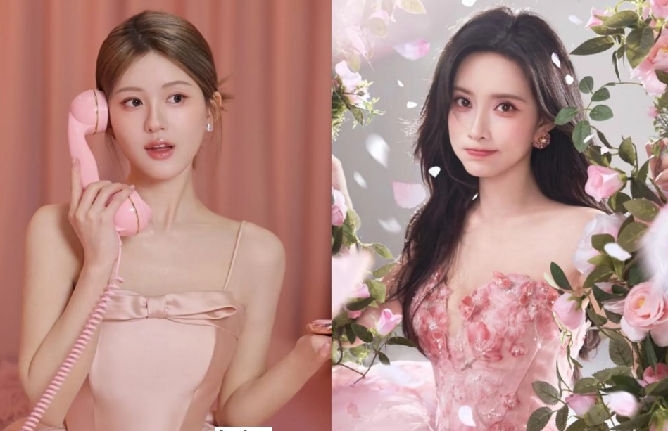 趙露思之前曾控訴經紀公司偏心同門孟子義（右），對經紀公司頗多不滿。（翻攝自微博）