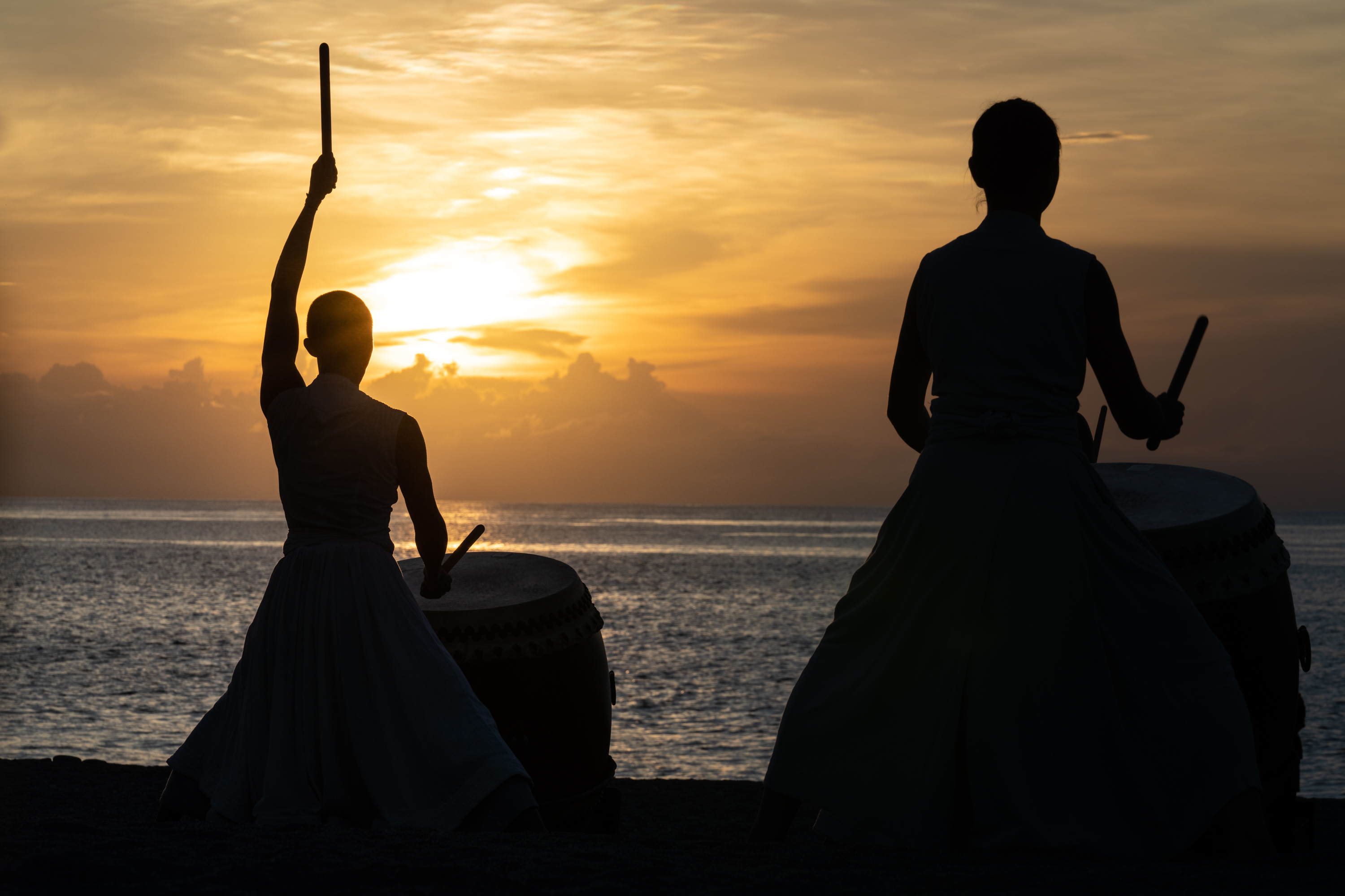 「優人神鼓」除了表演以外，還強調修行、打坐與實踐。（牽猴子提供）