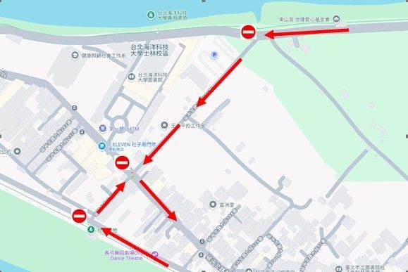 警方公布交通管制路線圖。（警方提供）