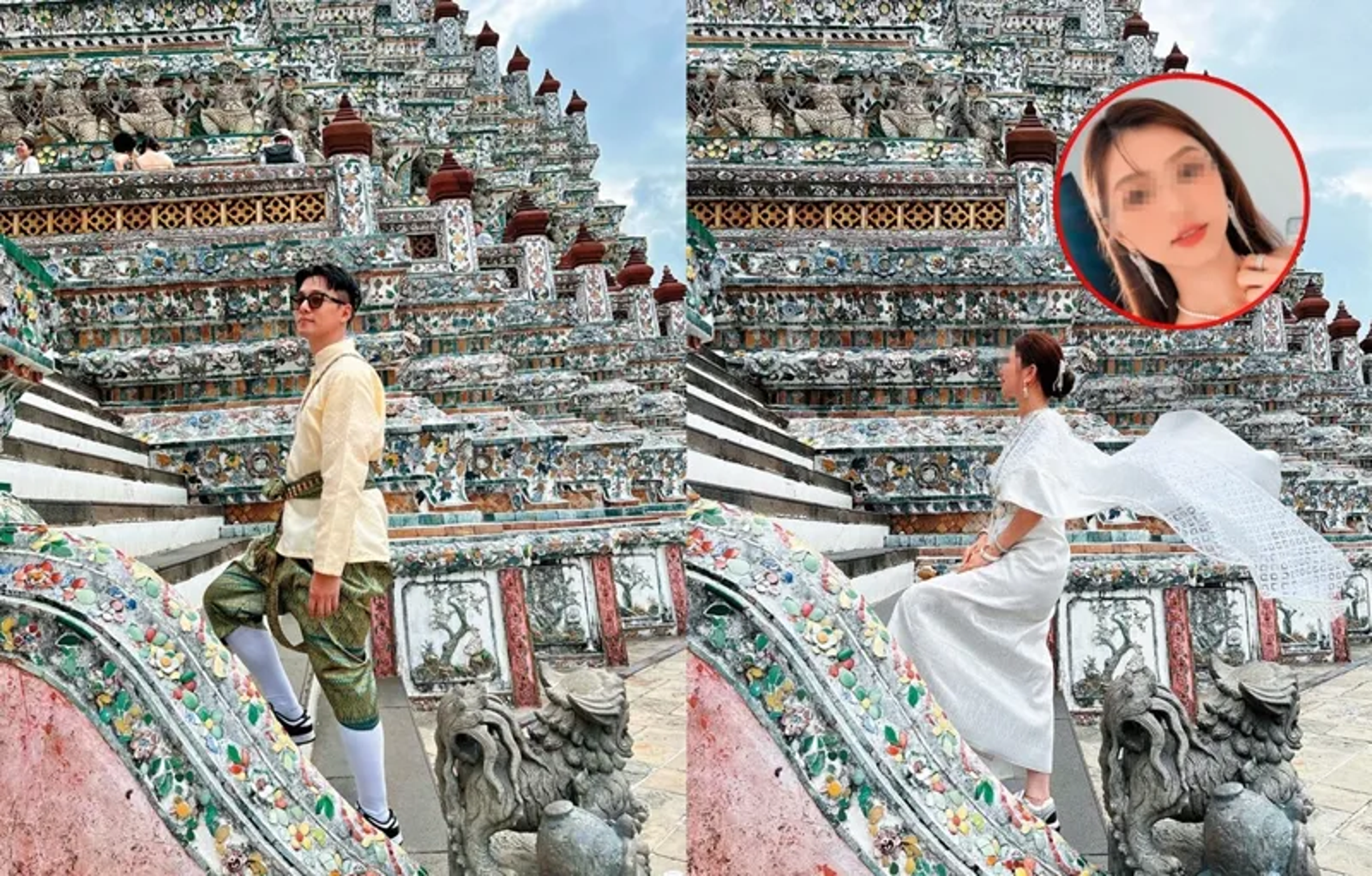 李唯楓(左圖)和Min(右圖)熱戀時,數度在IG留下一同到國內外旅遊的蹤跡。(翻攝自李唯楓、mmtsai IG)