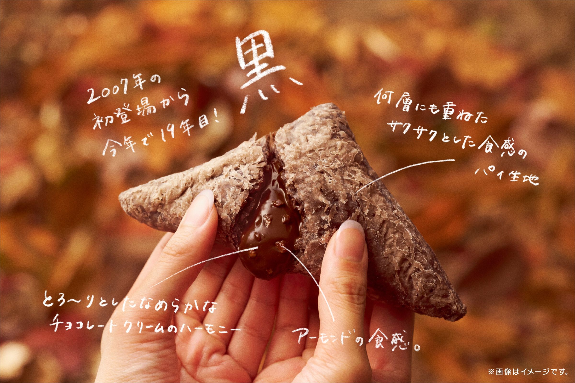 日本麥當勞期間限定「三角巧克力派」。（翻攝X@McDonaldsJapan）