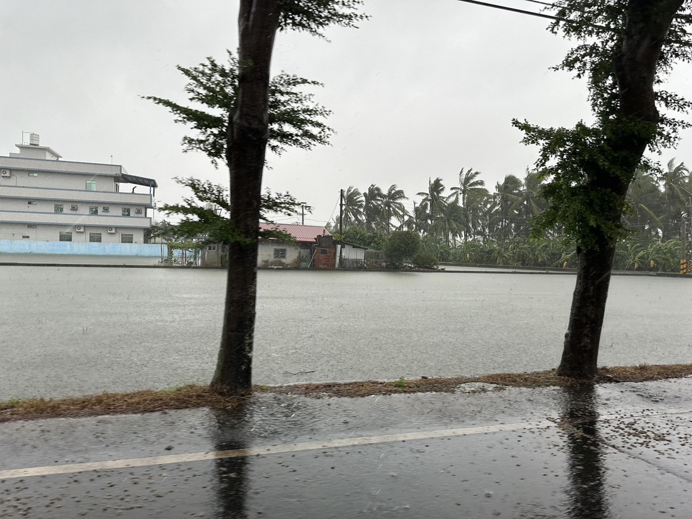 凱米颱風帶來驚人雨量，造成多處地區淹水受災，財政部將協助民眾申請稅捐減免。（翻攝自陳其邁臉書）