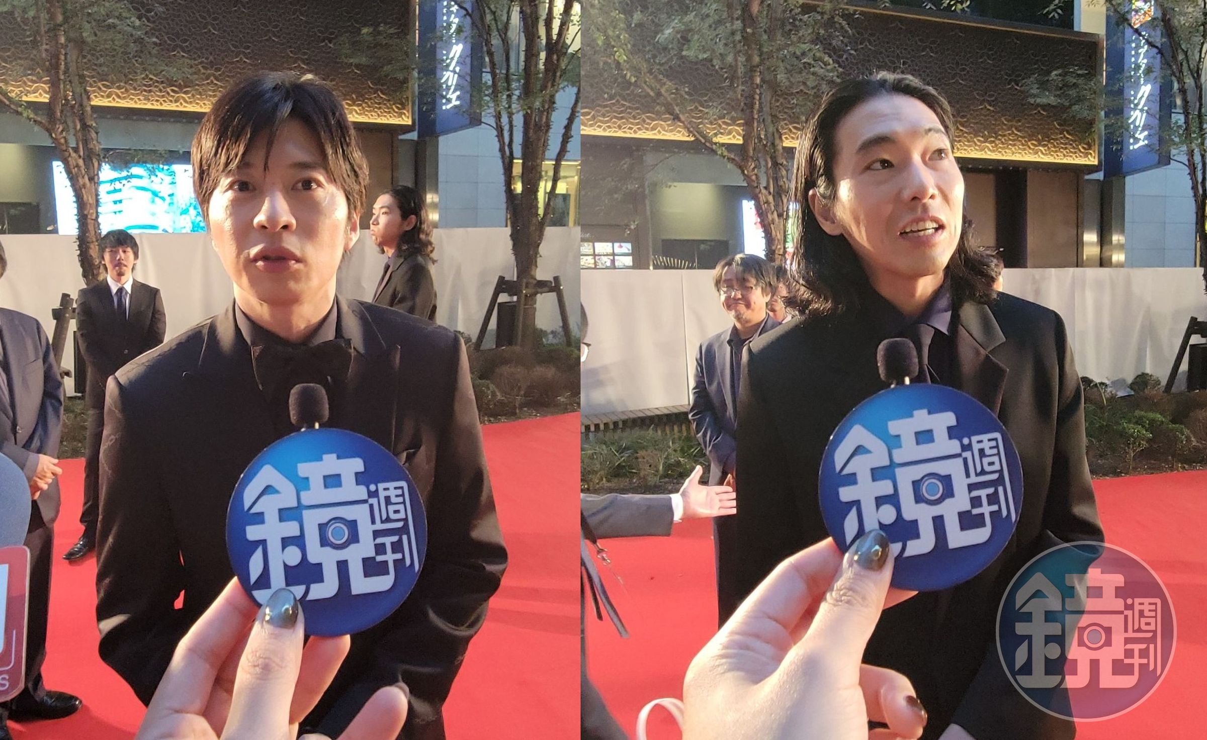 田中圭（左圖）和柄本佑透過本刊向台灣觀眾問好。