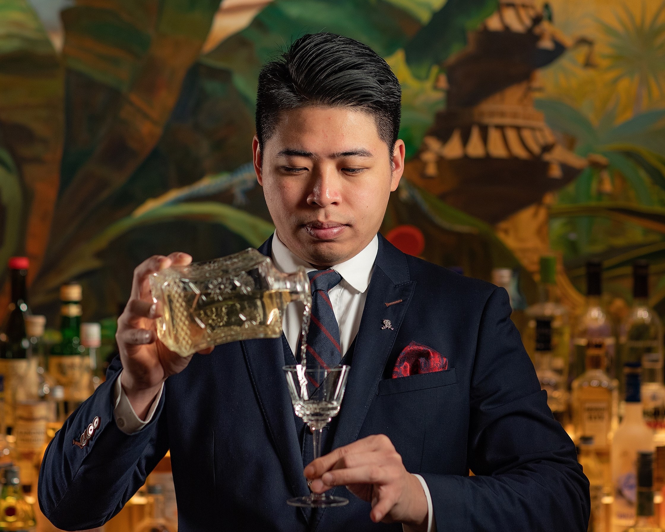 澳門瑞吉酒吧首席調酒師賴祥如（Kevin）精心策劃為期4天的「品味大師特調—台灣精湛特調之旅」客座活動。（澳門瑞吉酒店提供）