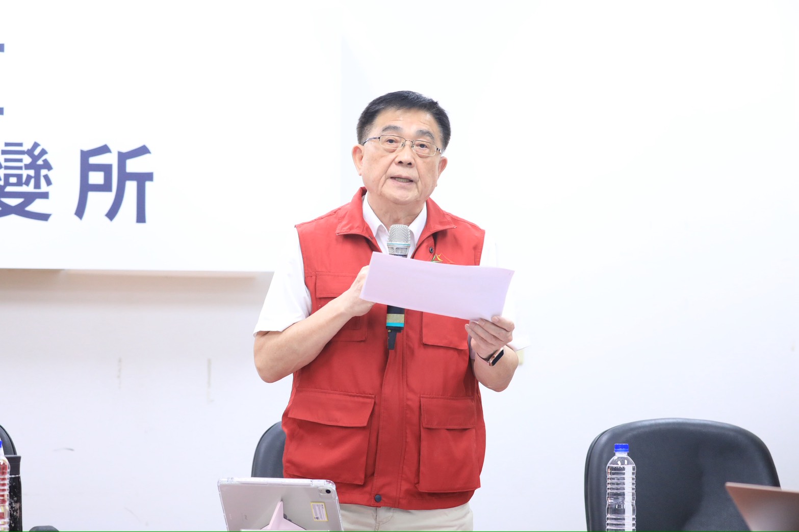 台中市農業局長張敬昌坦言，14日動保處首次到養豬場查看時，因為資訊落差，所以沒有在第一時間採檢送驗。（台中市政府提供）