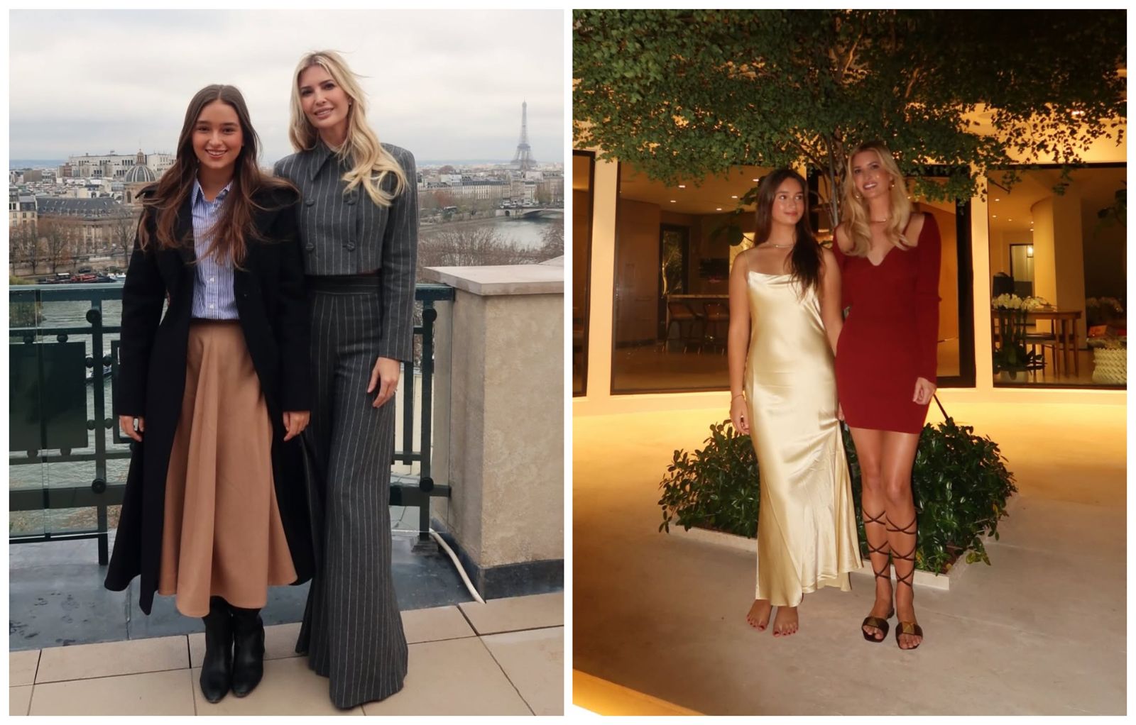 美「第一千金」伊凡卡辣秀大長腿! 14歲女兒「光腳」身高快追平媽咪