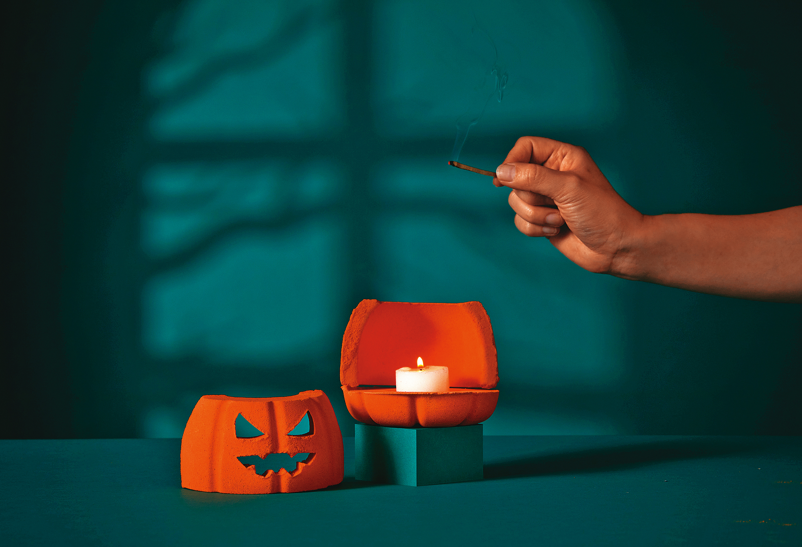 南瓜燈香氛汽泡彈 NT$750。（嵐舒提供）