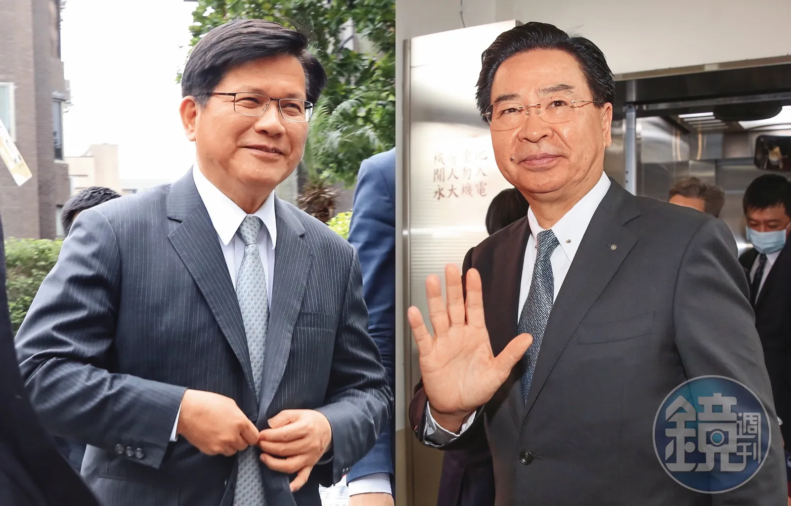 林佳龍（左）、吳釗燮（右）遭傳不合。