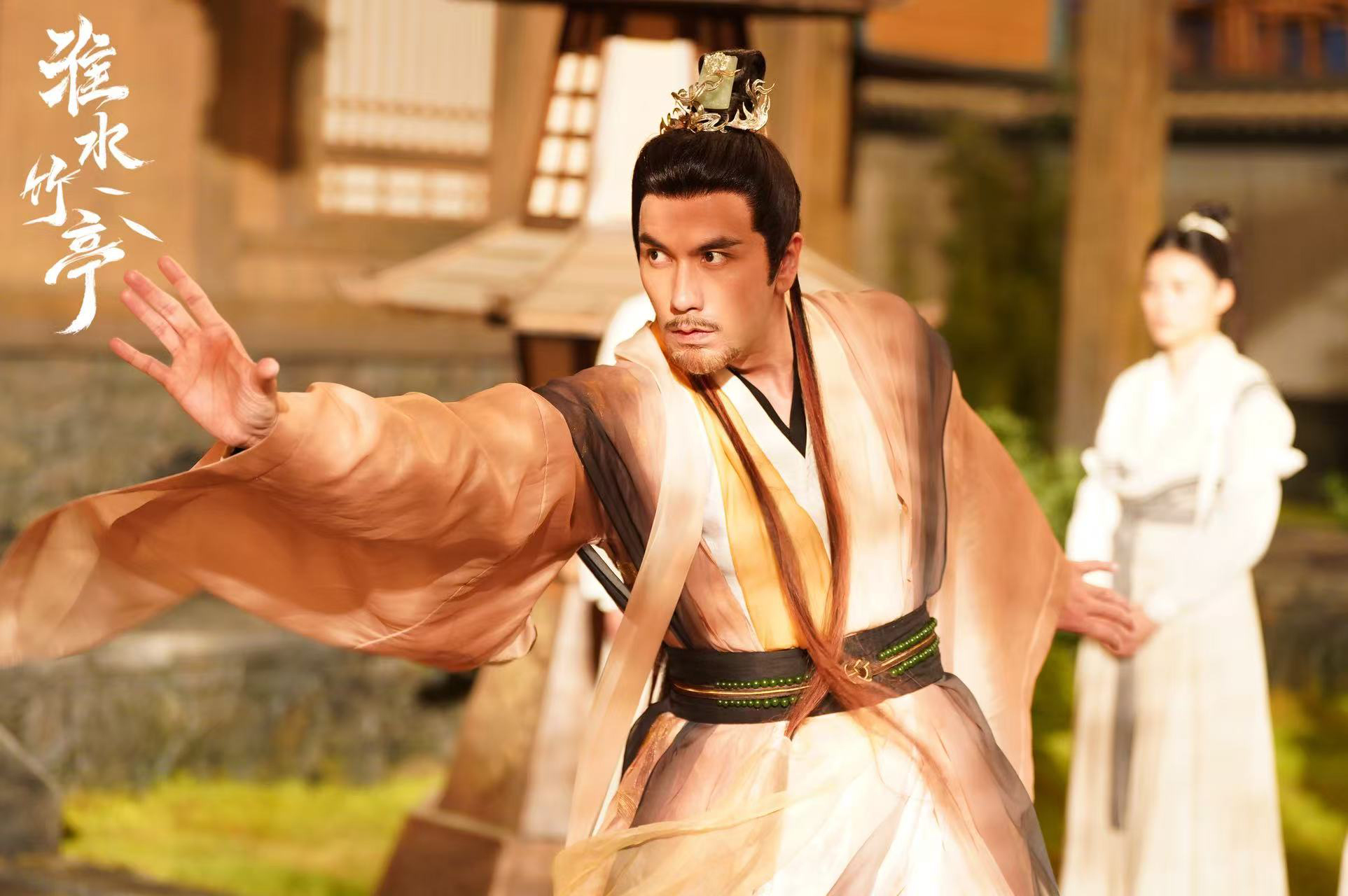 黃志瑋在古裝劇《淮水竹亭》裡飾演劉詩詩的師兄。（iQIYI愛奇藝國際版提供）