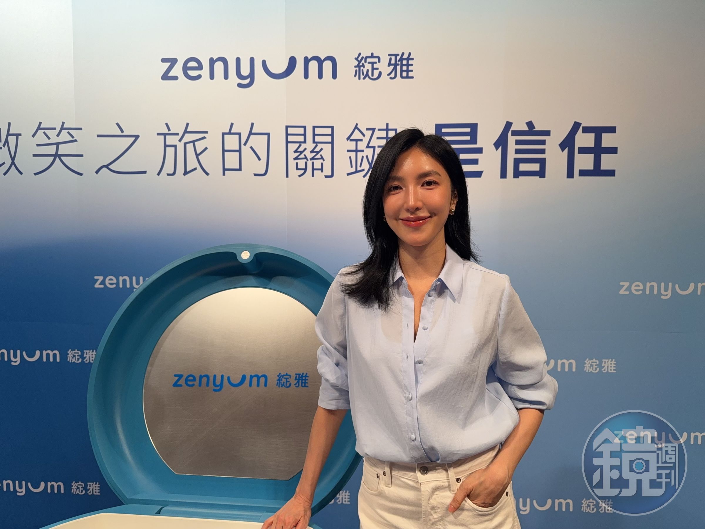 楊謹華今為代言牙套品牌早上六點就起床。