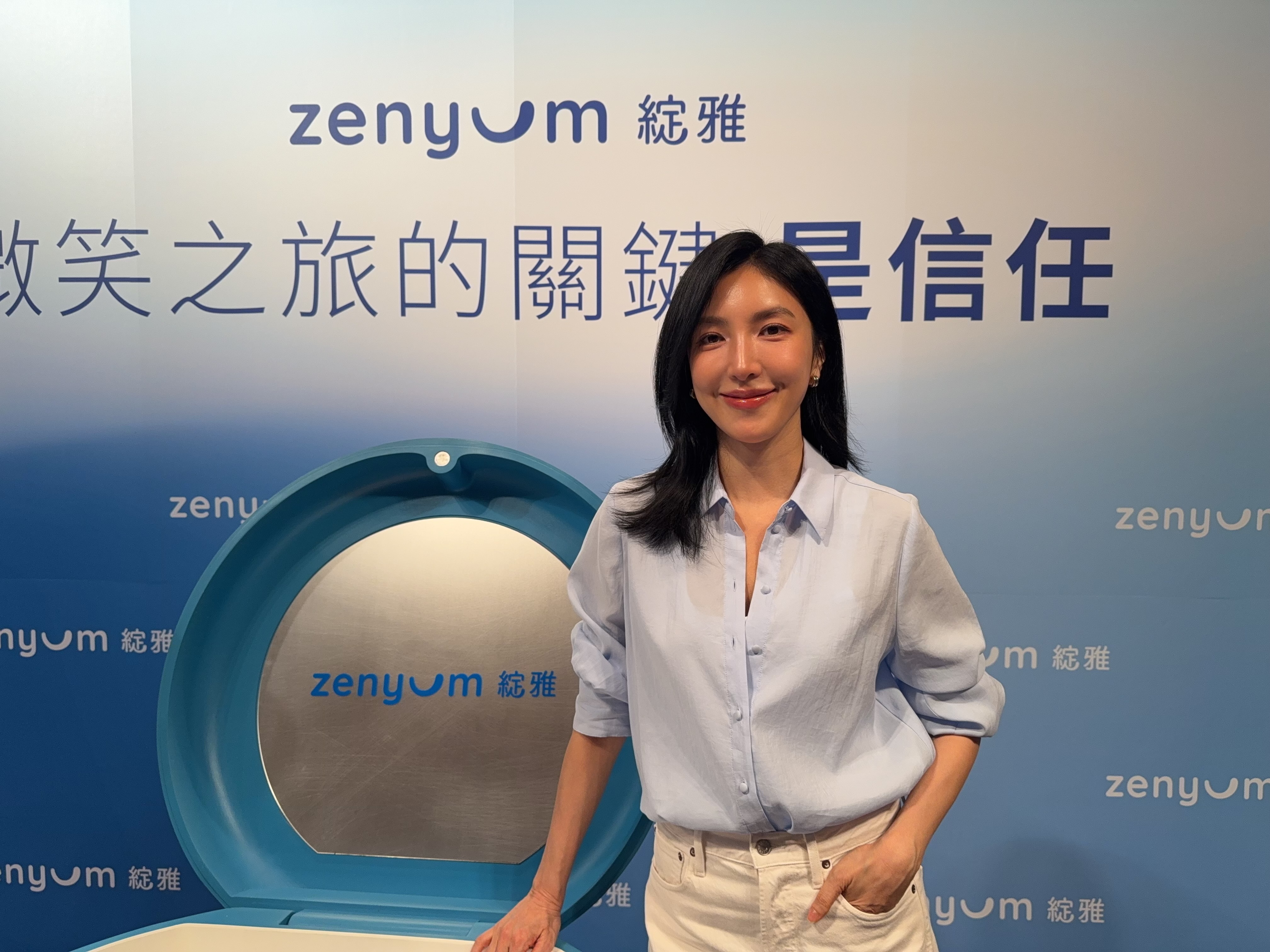 楊謹華今為代言牙套品牌早上六點就起床。