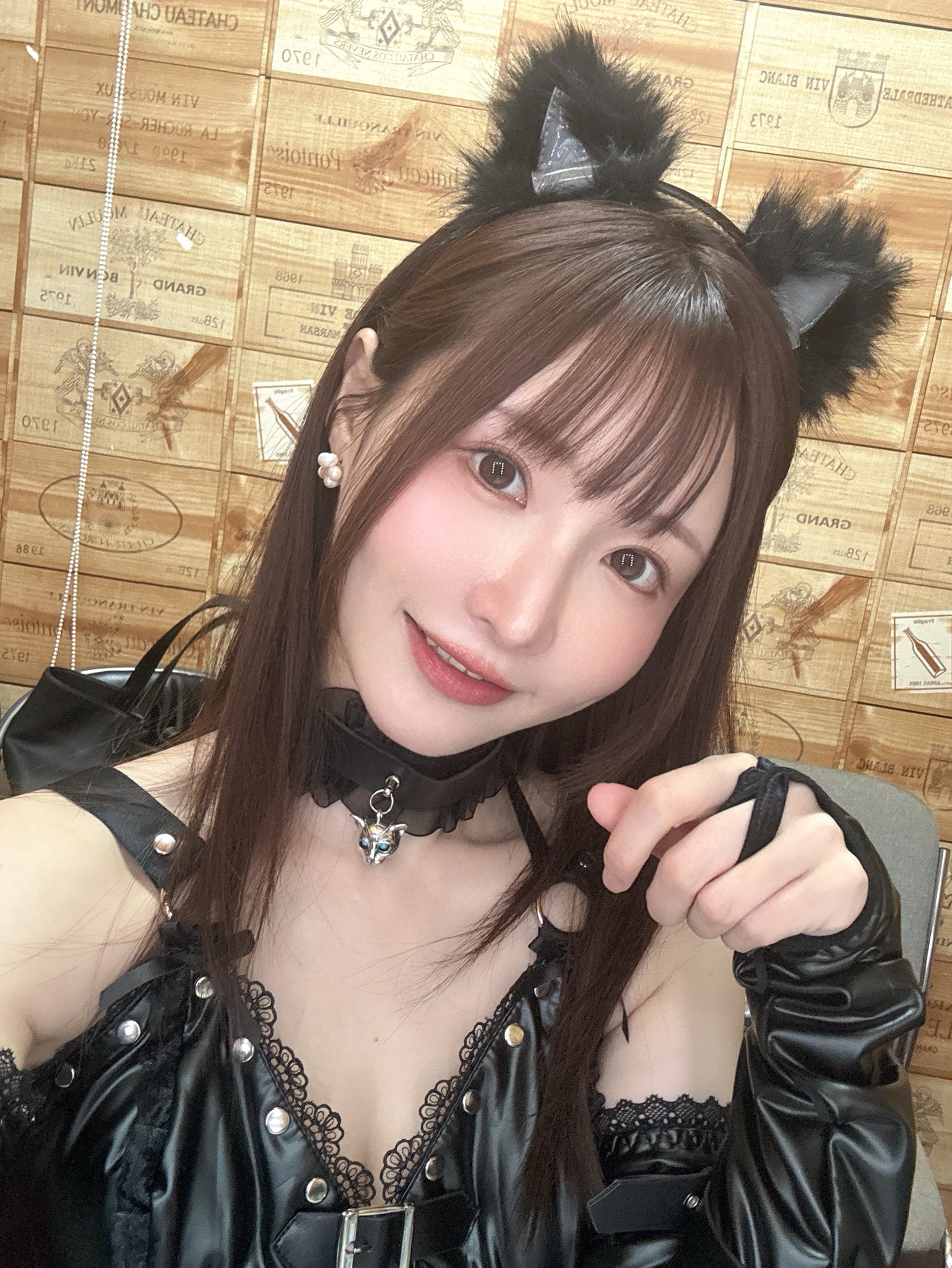 天使萌今（21日）發出自拍福利。（翻攝天使萌X）