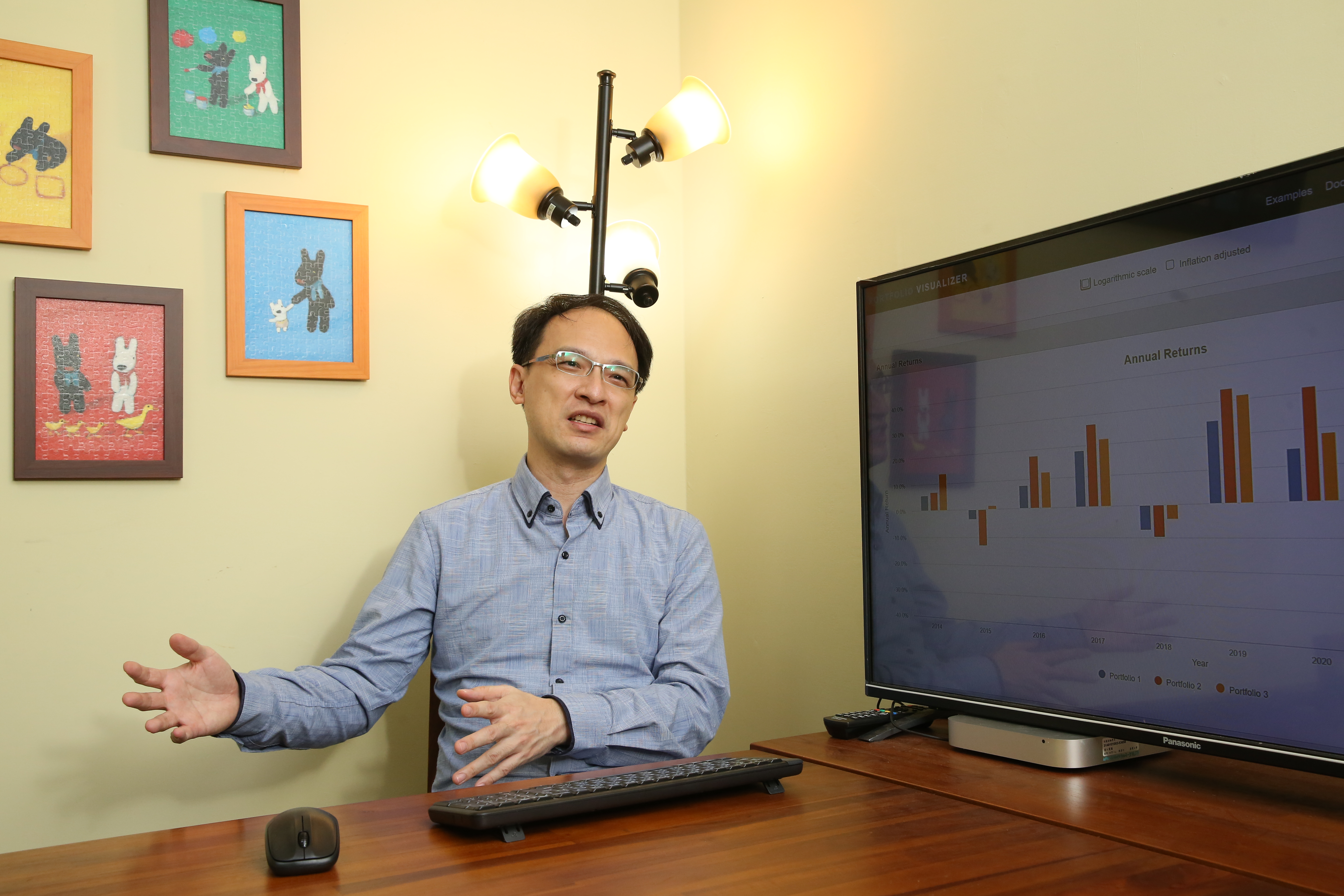 陳彥行提到，股債配置是投資持穩保泰的重要關鍵。