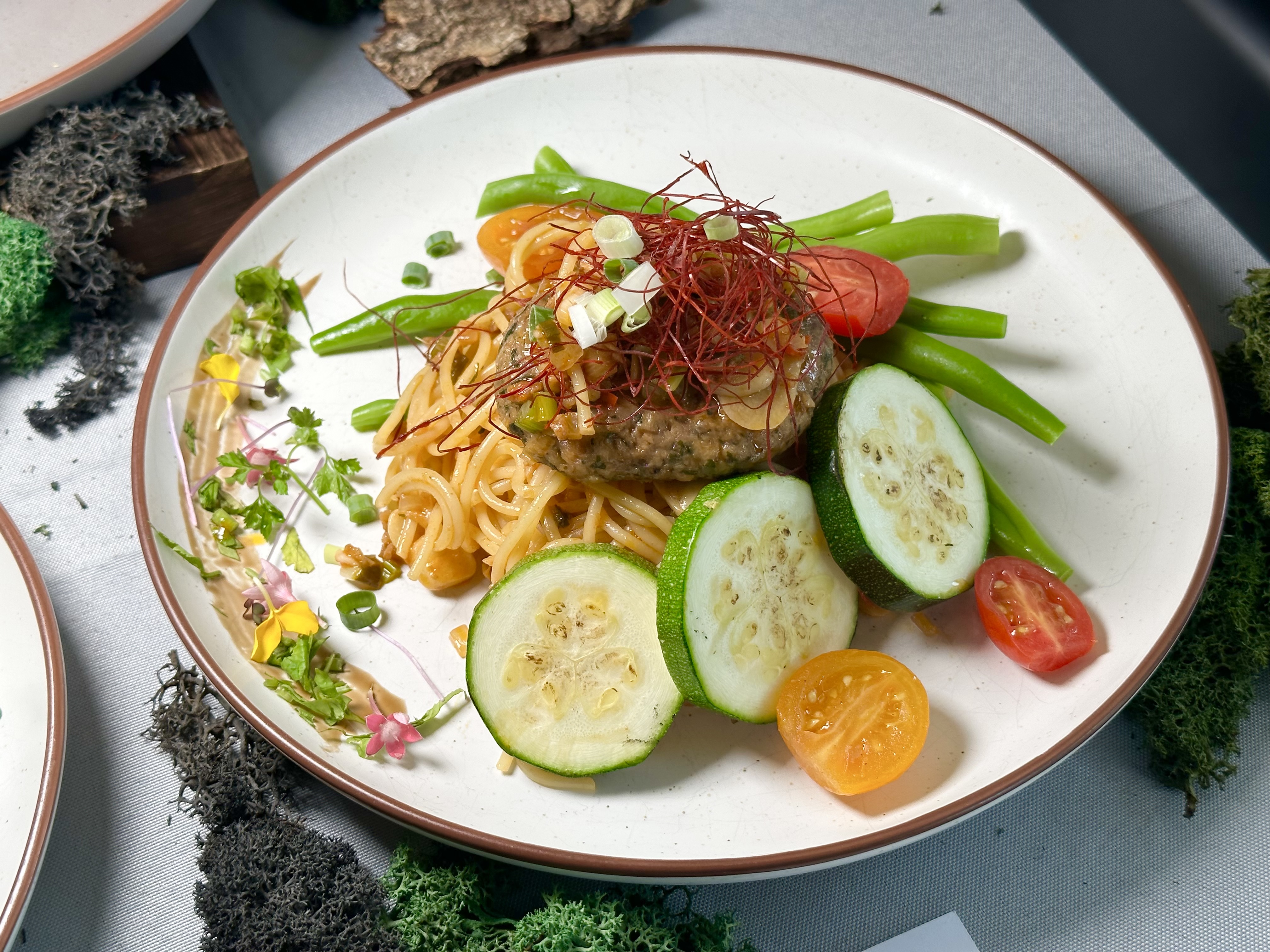 「雲川水月Clavius」的蔬食料理，連愛吃肉的葷食者也會喜歡。