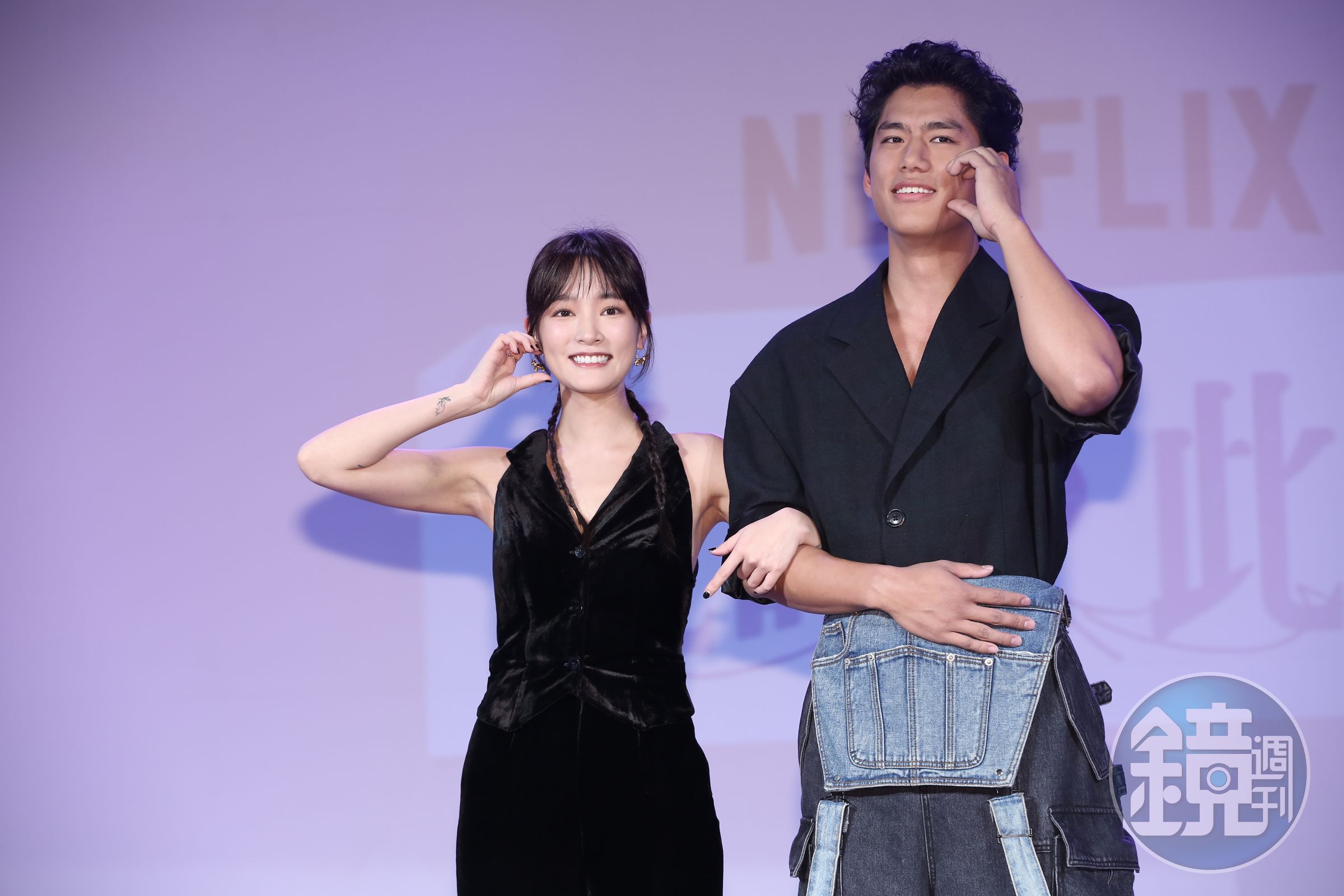 朱軒洋、王淨搭檔演出青春浪漫。