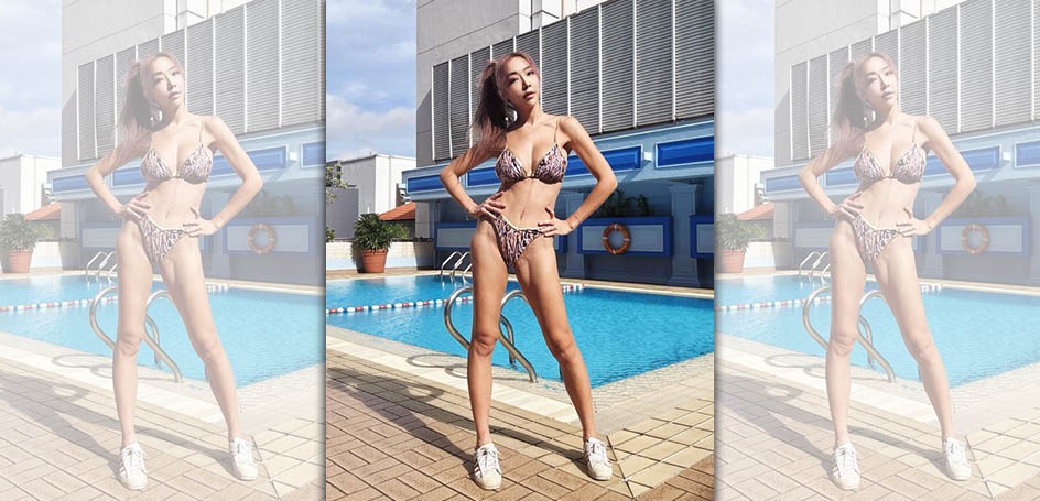 李宓去年十月進行「芭比腰手術」。（李宓提供）