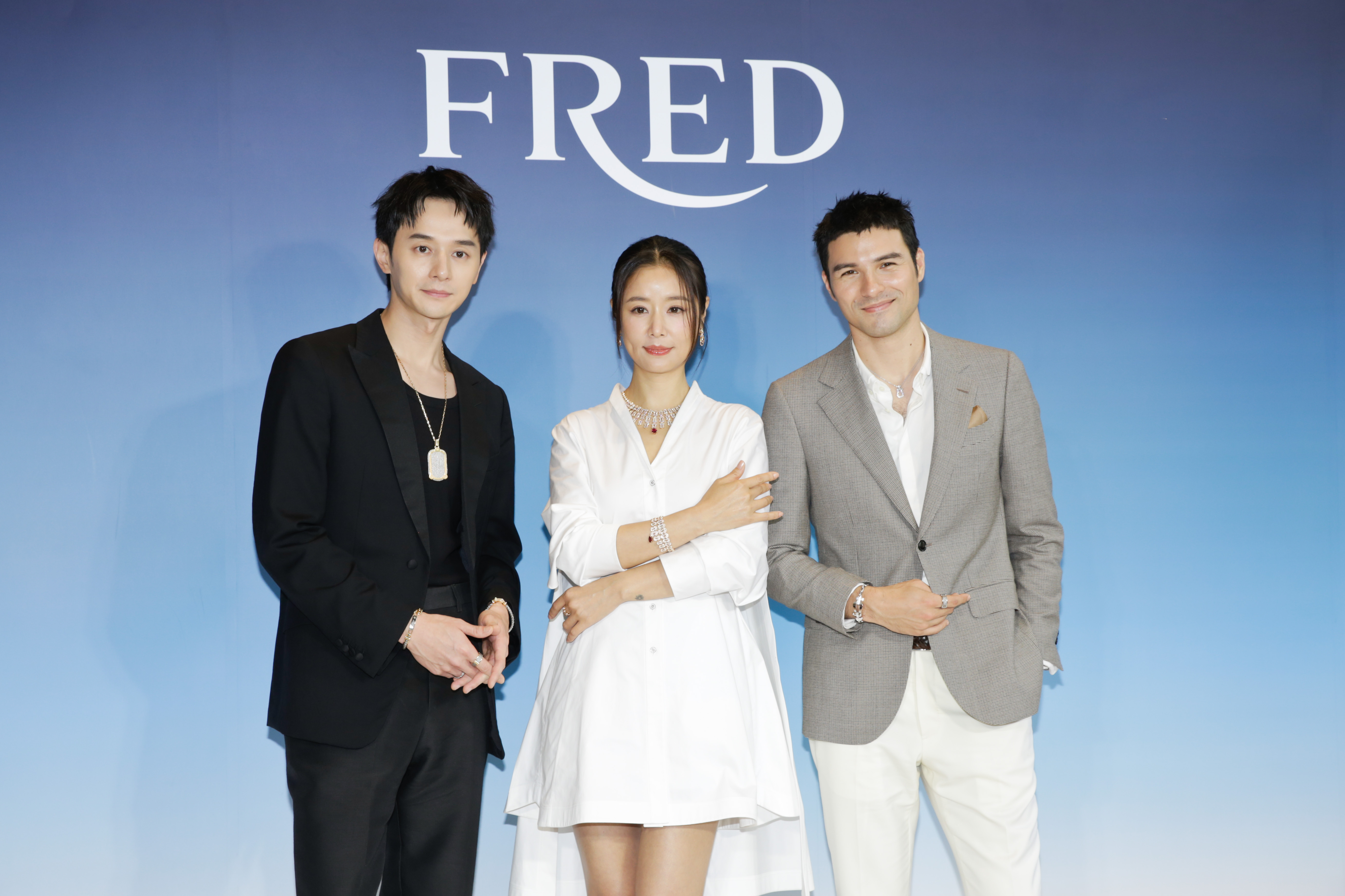 法國珠寶品牌FRED選在新光三越Diamond Towers開設全新精品店，邀來林心如、鳳小岳、張軒睿站台。