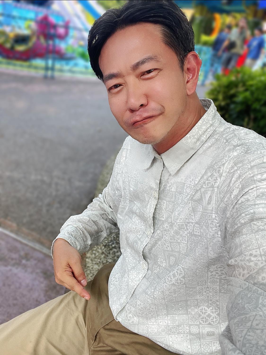 江俊翰褲子都濕了。（民視提供）
