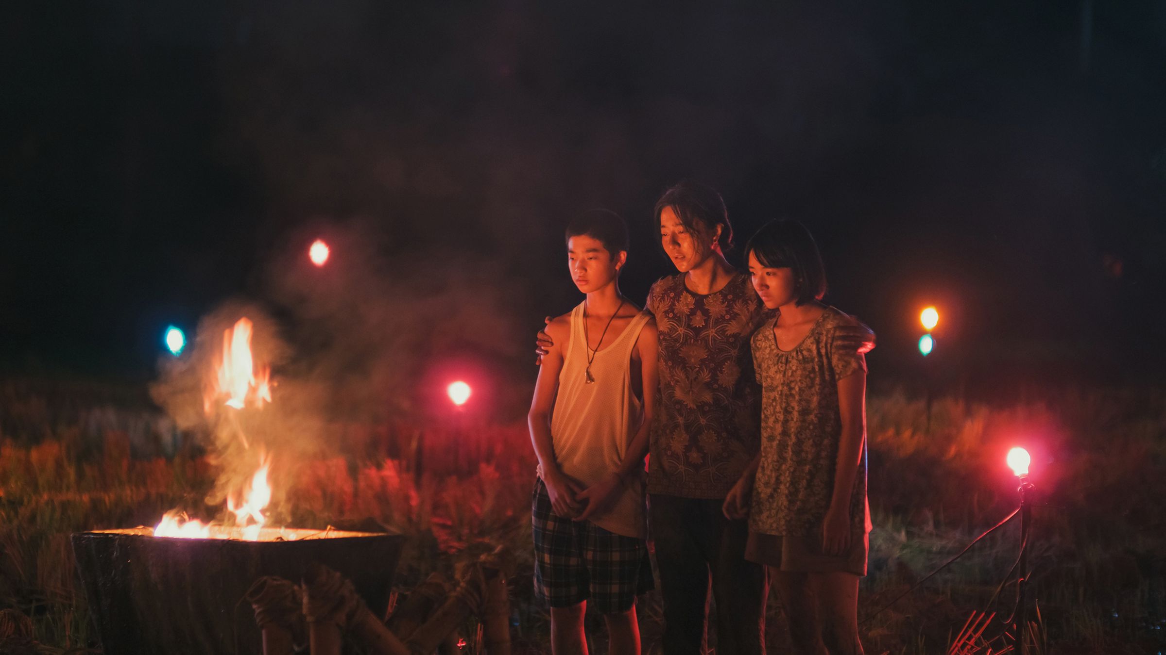 《地母》網羅了來自台灣的白潤音(左起)、中國的范冰冰、以及香港的許恩怡,詮釋發生在馬來西亞農村的土地爭議。(金馬獎執委會提供)