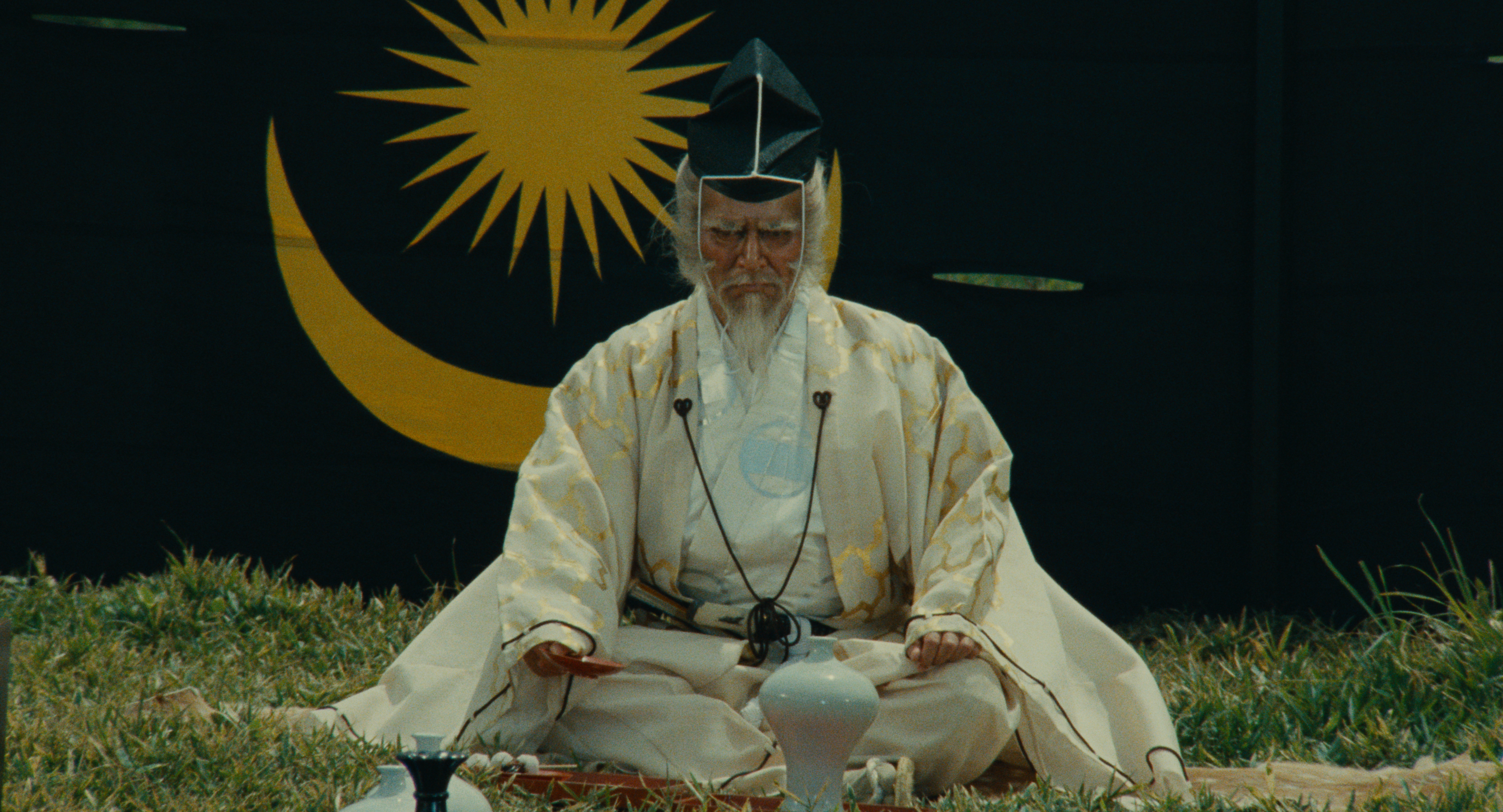 仲代達矢於《亂》（1985）中飾演近乎發狂的戰國武將一文字秀虎。（國影中心提供©Studio Canal）