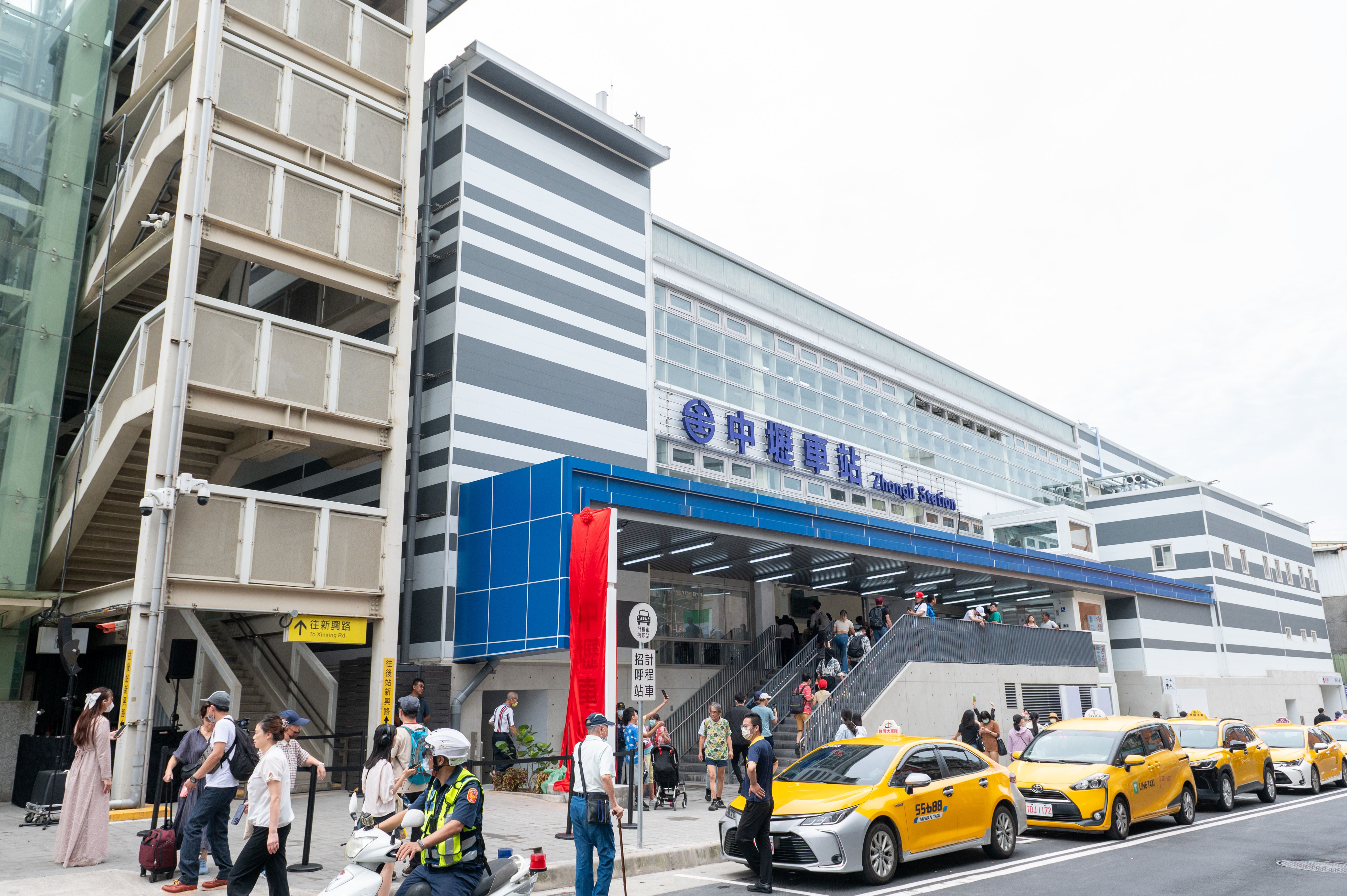 中壢車站臨時前站。（桃市府提供）
