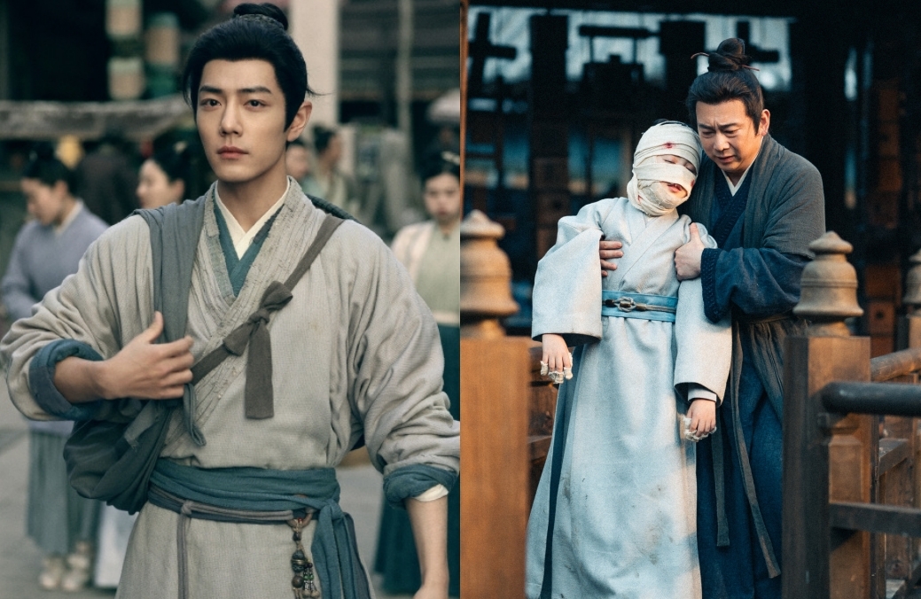 《藏海傳》主人公「藏海」小時候慘遭滅門，獨活的他被改貌並更名為「藏海」，為復仇養精蓄銳。（左翻攝肖戰微博，右翻攝藏海傳微博）