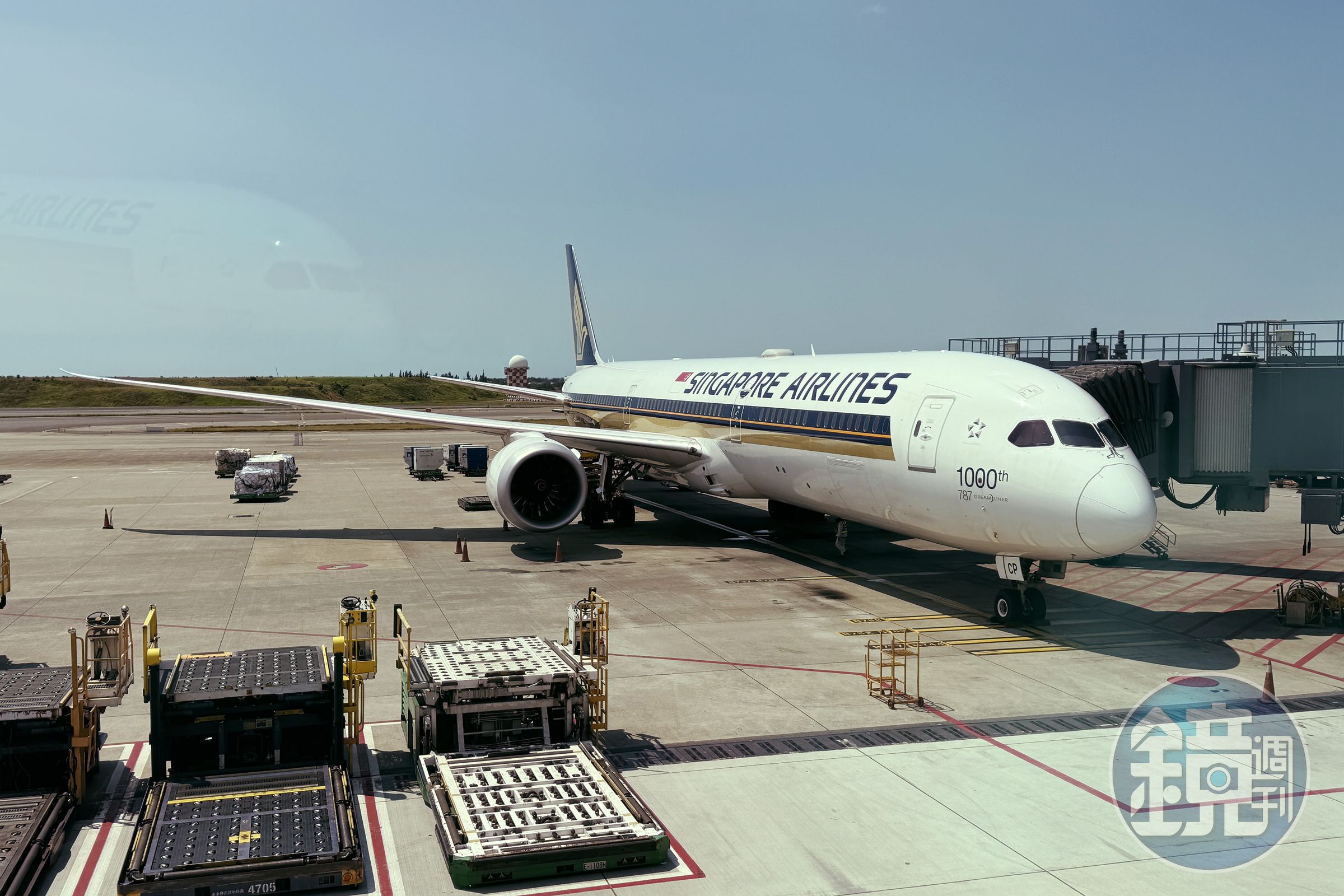 新航每天固定提供兩班B787-10機型往返台北與新加坡。