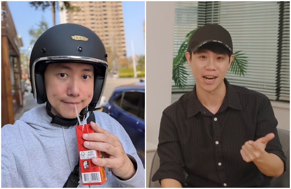 Cheap（左圖）與昔日好友林辰（右圖）決裂。（翻攝Cheap臉書、林辰Buchi YouTube頻道）