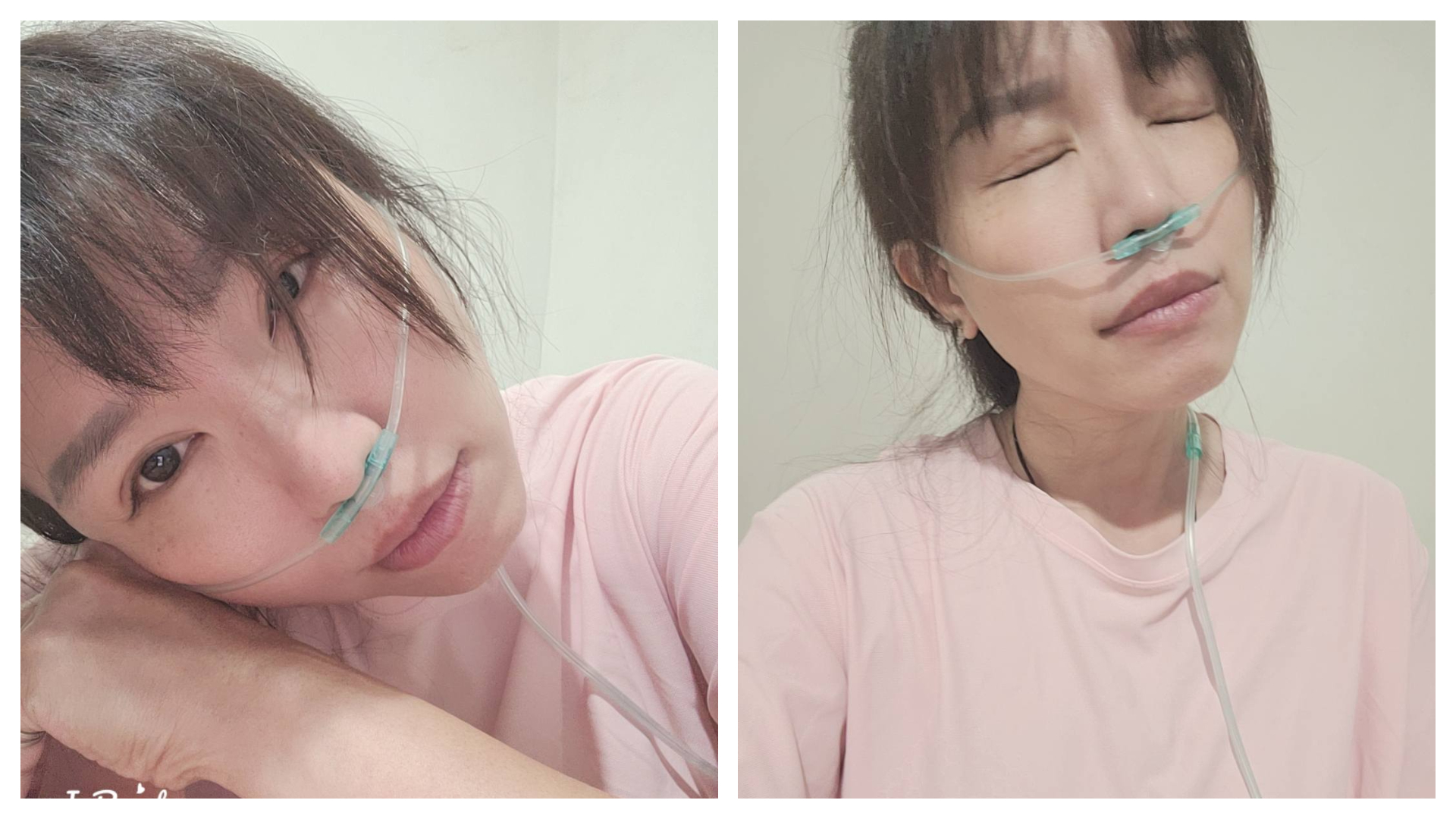 廖婉君近日染上重感冒，不僅咳出血絲，還在日前就醫時在醫院昏倒，所幸檢查後並無大礙。（翻攝自臉書@廖婉君）