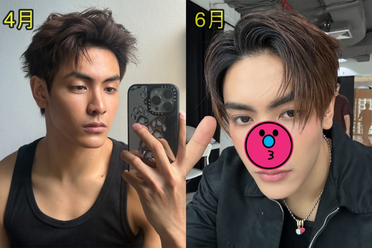 泰星Joong遭粉絲質疑「變臉」，主動解釋因過敏動了鼻子手術。（翻攝Joong X）