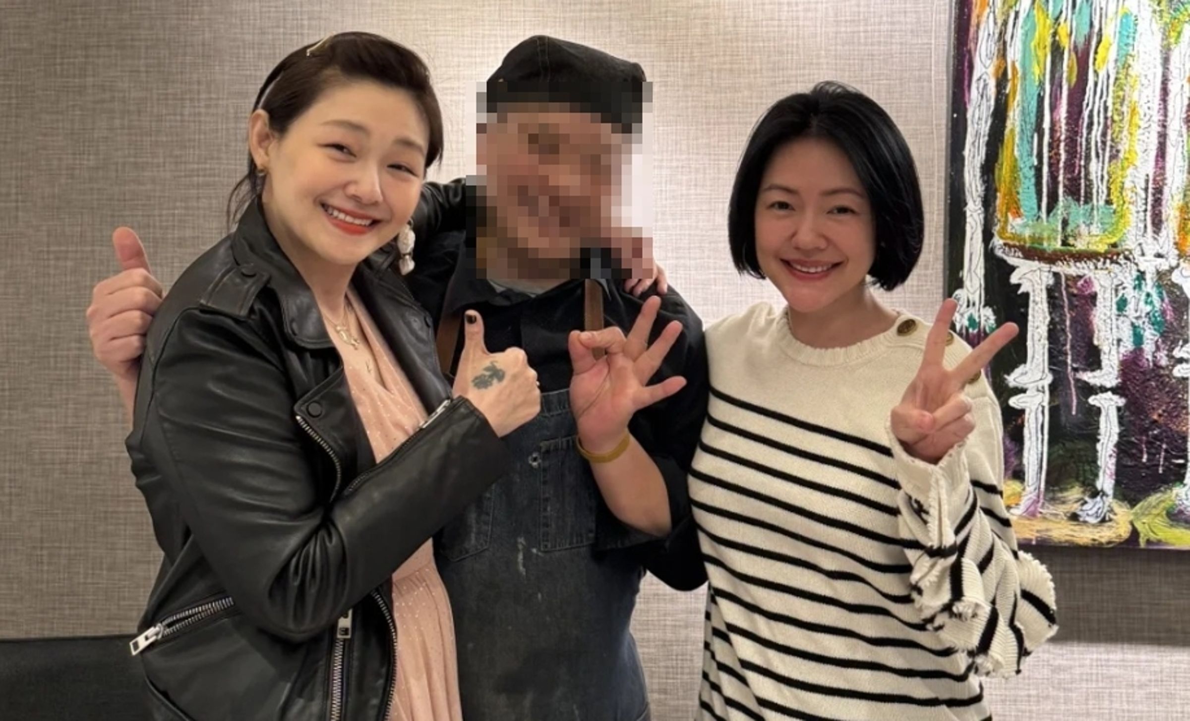 網友PO出年前和大小S的合照。（翻攝自網路）