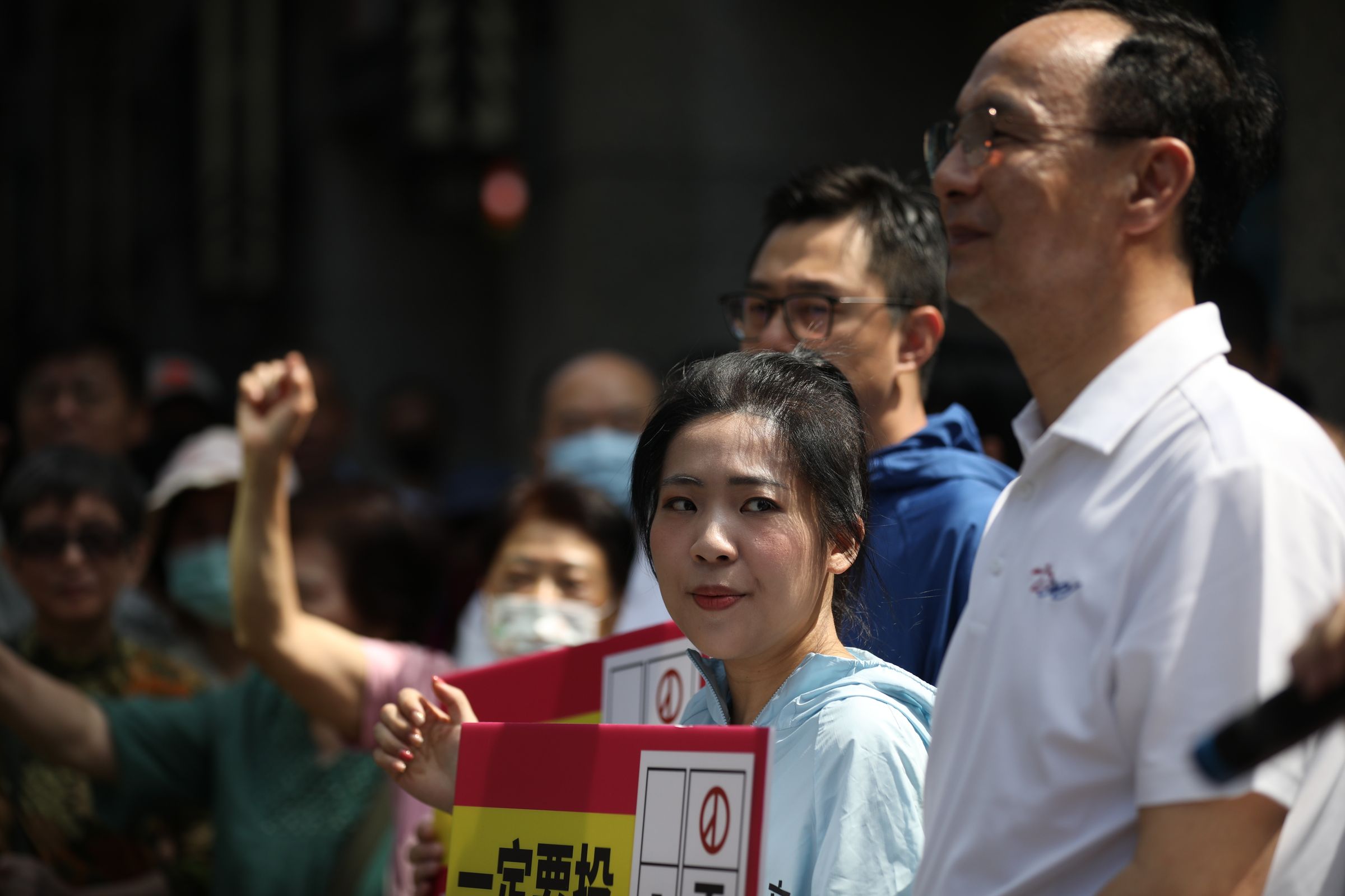 徐巧芯的二階罷免連署送件比例全國最高,但她仍有信心自己「一定會贏」。(鏡報新聞網提供)