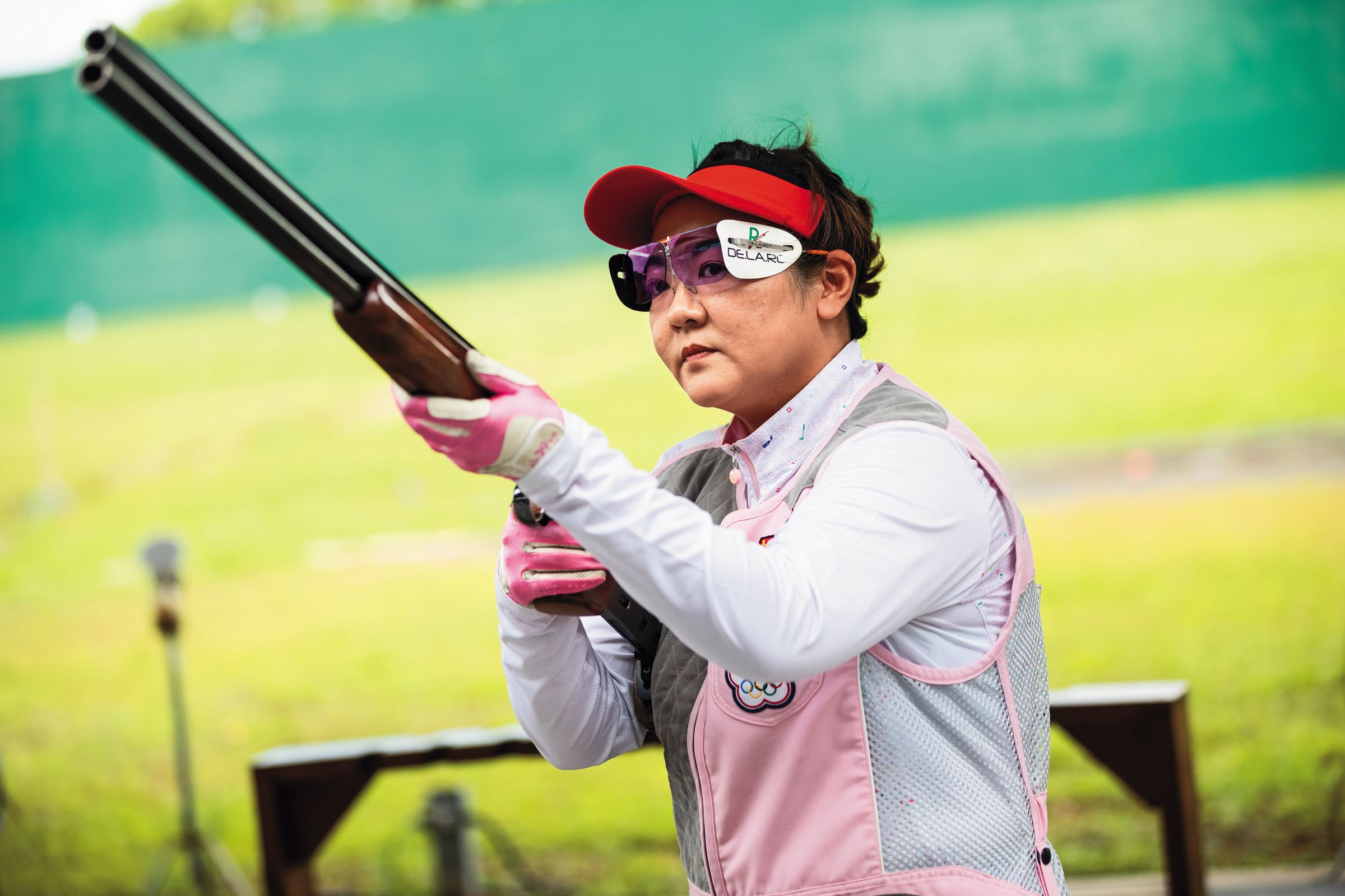 「五朝元老」林怡君是國內不定向飛靶紀錄保持人，將再戰巴黎奧運補齊獎牌拼圖。（鄒保祥攝）